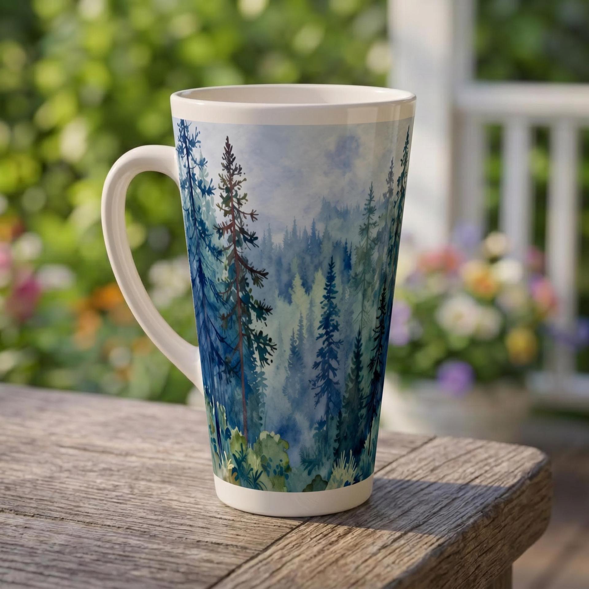 Latte 17oz Ceramic Mug - Coffee or Tea Cup, Extra Tall