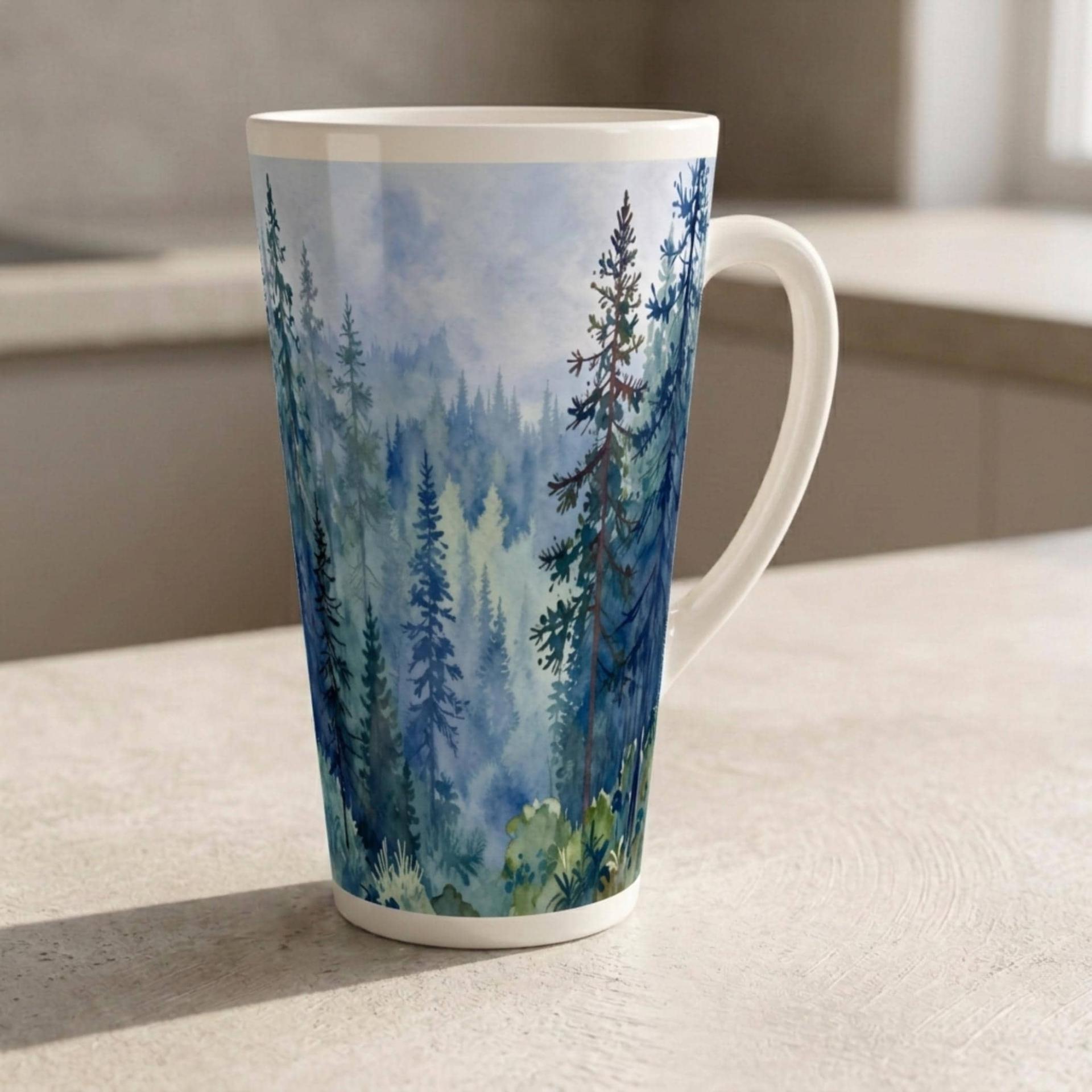 Latte 17oz Ceramic Mug - Coffee or Tea Cup, Extra Tall