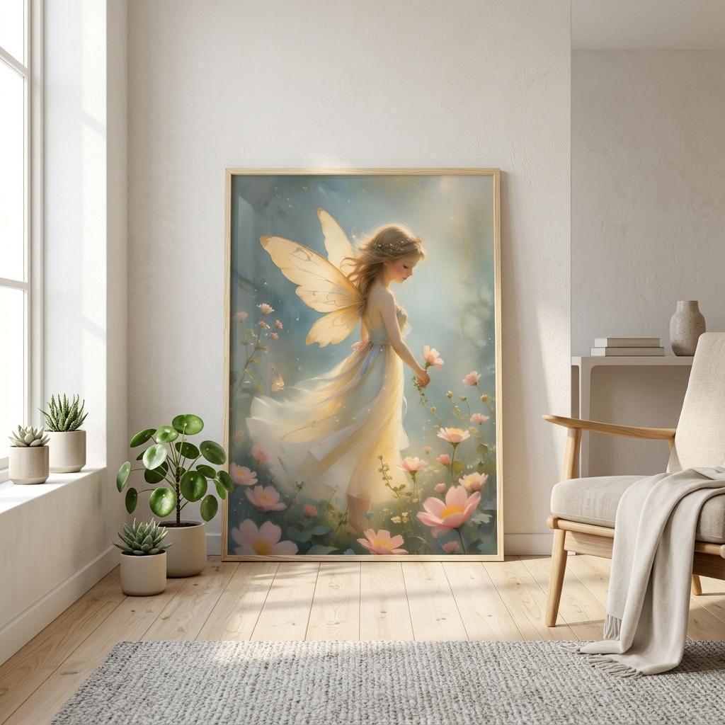 Fairy Print - Framed or Unframed - Original Art - Print on Paper