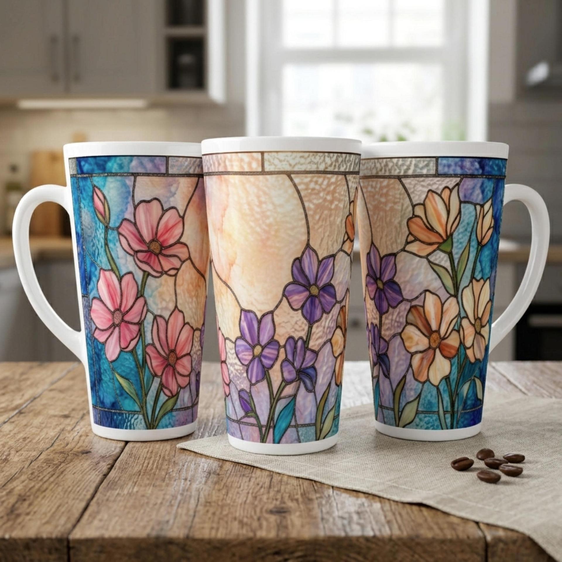 Latte 17oz Ceramic Mug - Coffee or Tea Cup, Extra Tall
