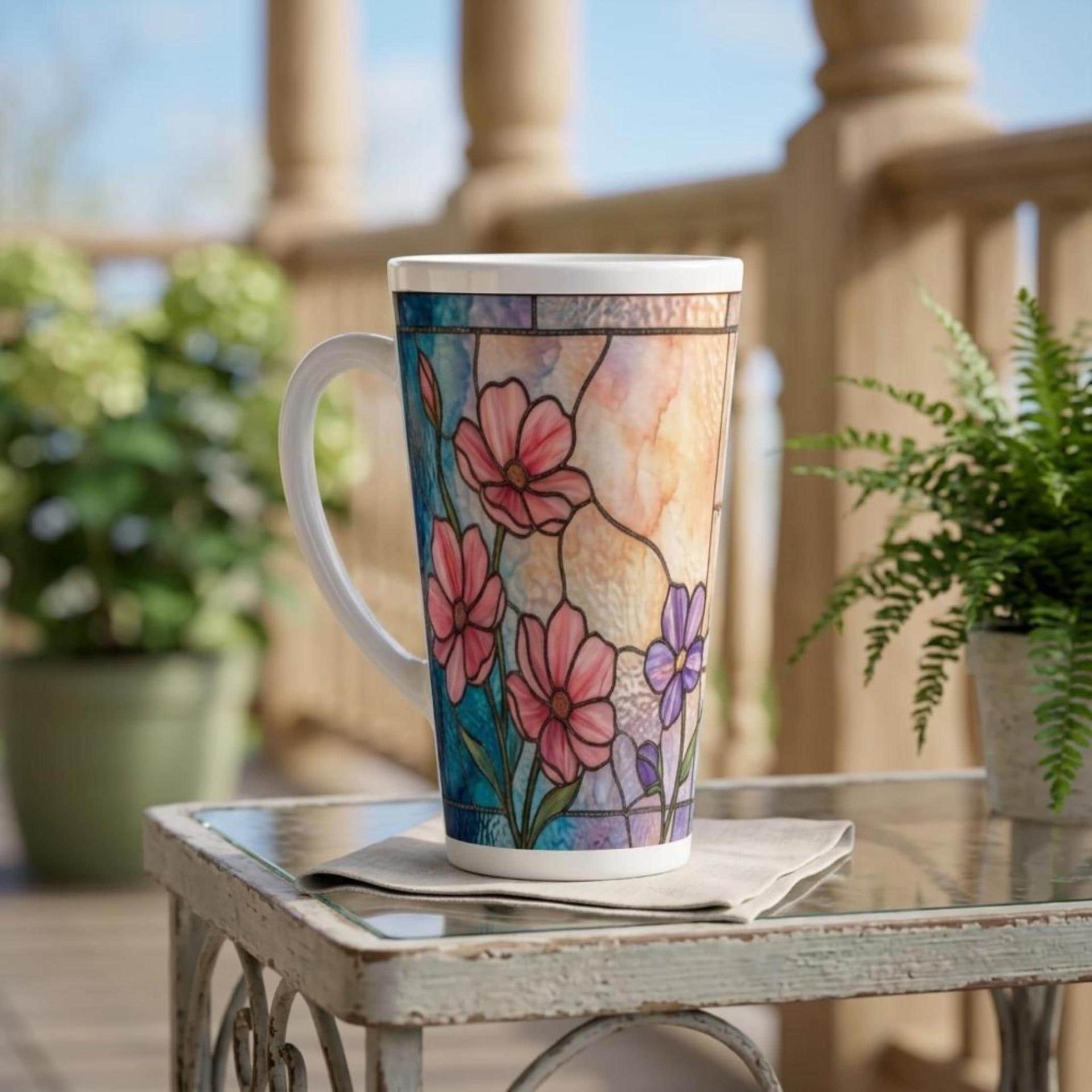 Latte 17oz Ceramic Mug - Coffee or Tea Cup, Extra Tall