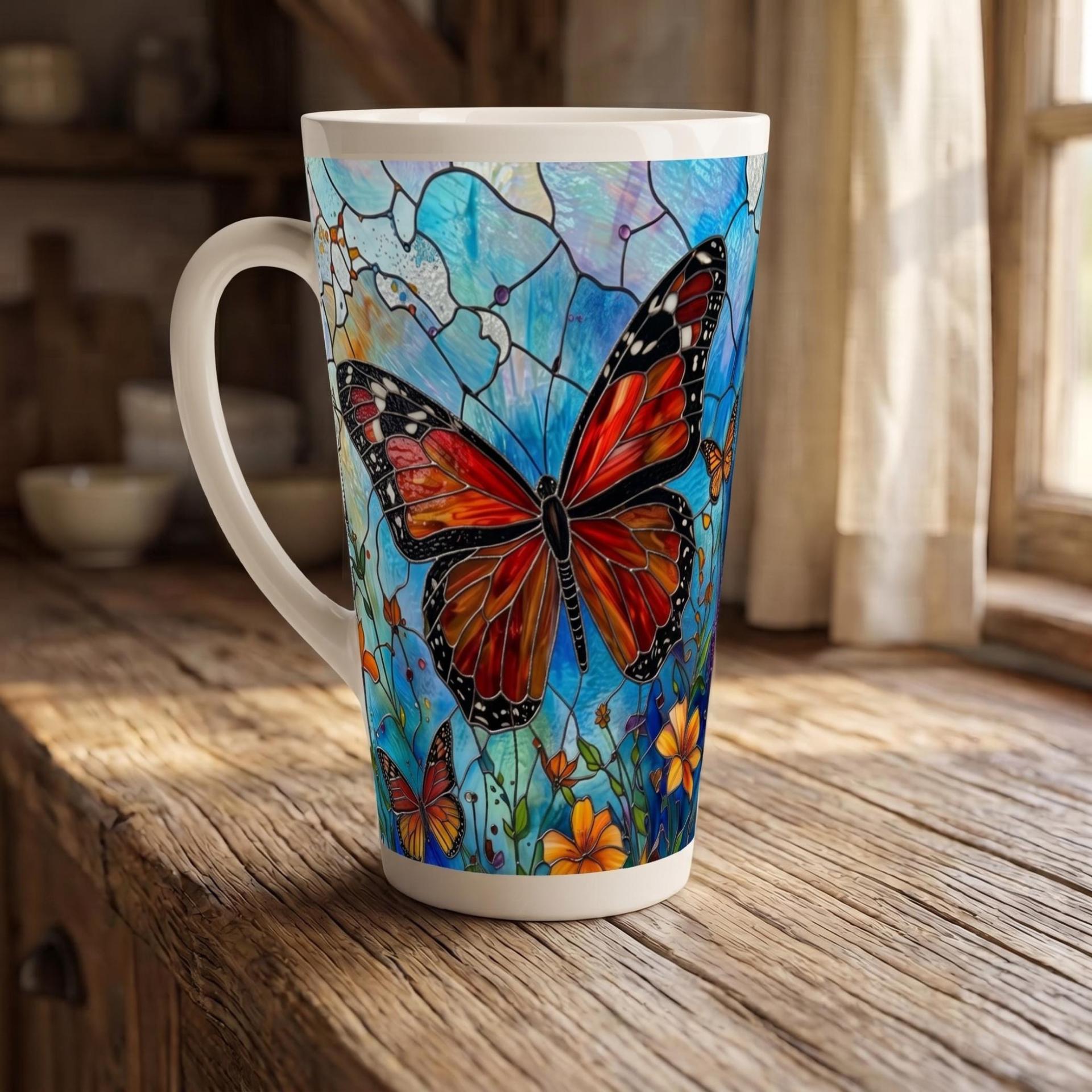 Latte 17oz Ceramic Mug - Coffee or Tea Cup, Extra Tall
