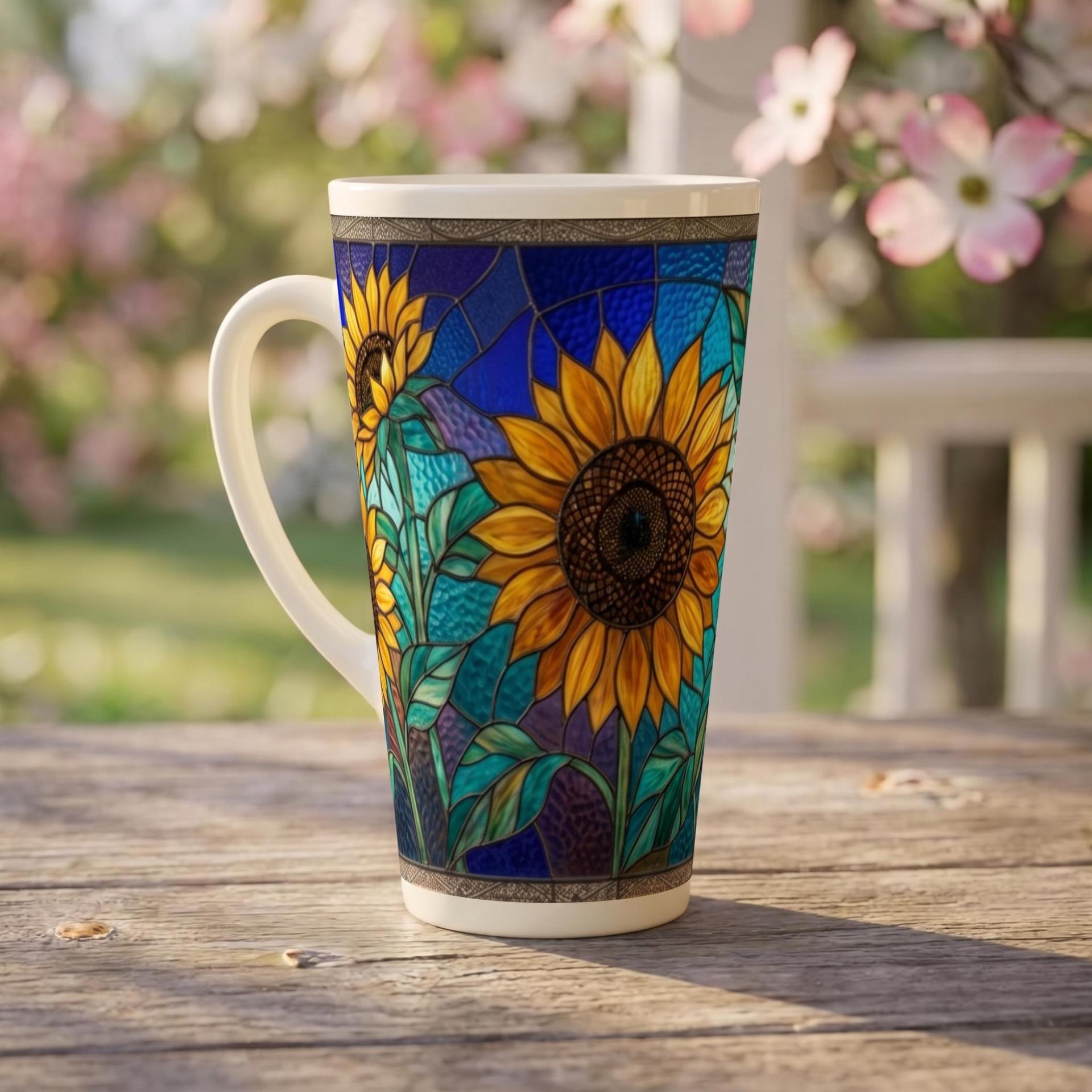 Latte 17oz Ceramic Mug - Coffee or Tea Cup, Extra Tall