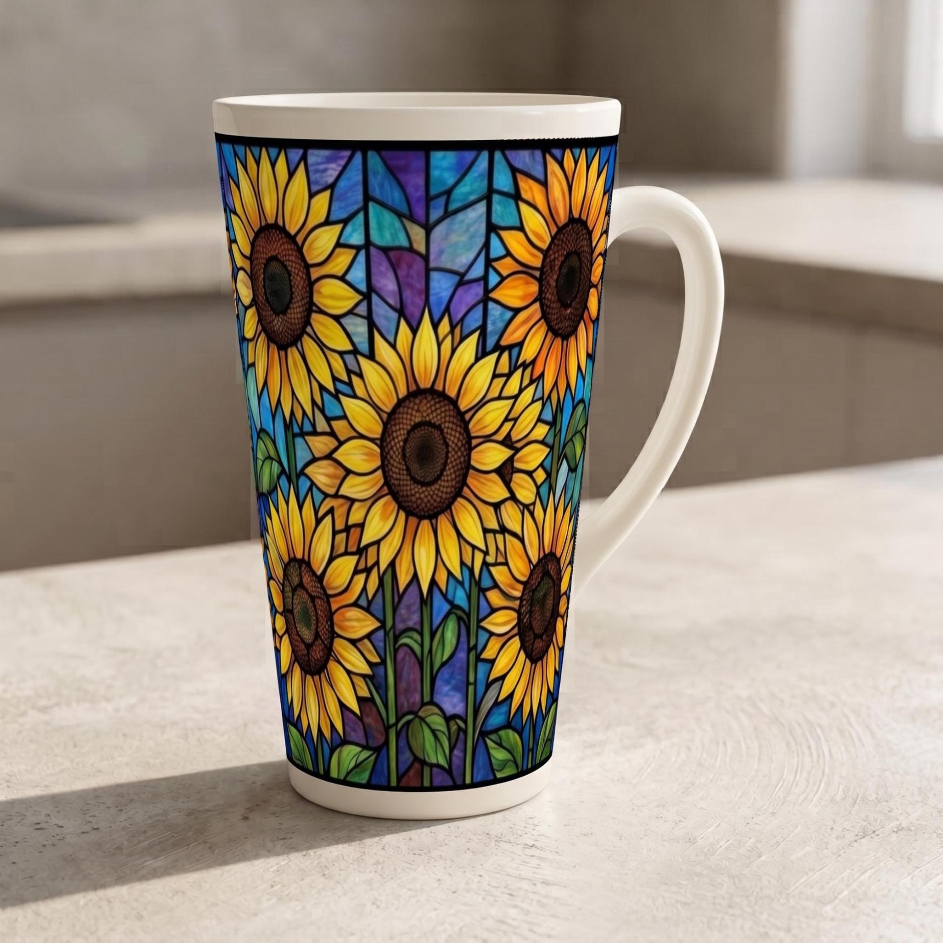 Latte 17oz Ceramic Mug - Coffee or Tea Cup, Extra Tall