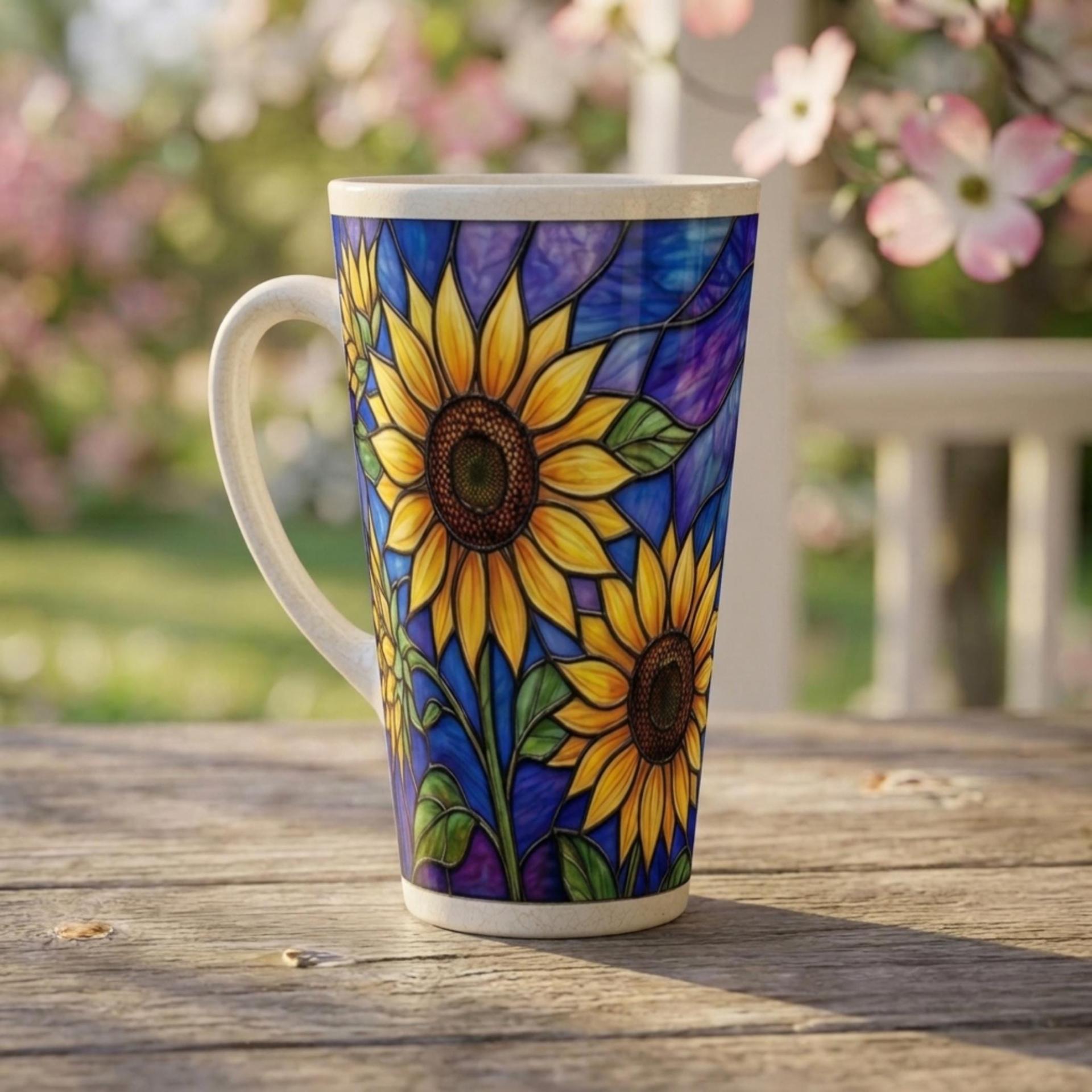 Latte 17oz Ceramic Mug - Coffee or Tea Cup, Extra Tall