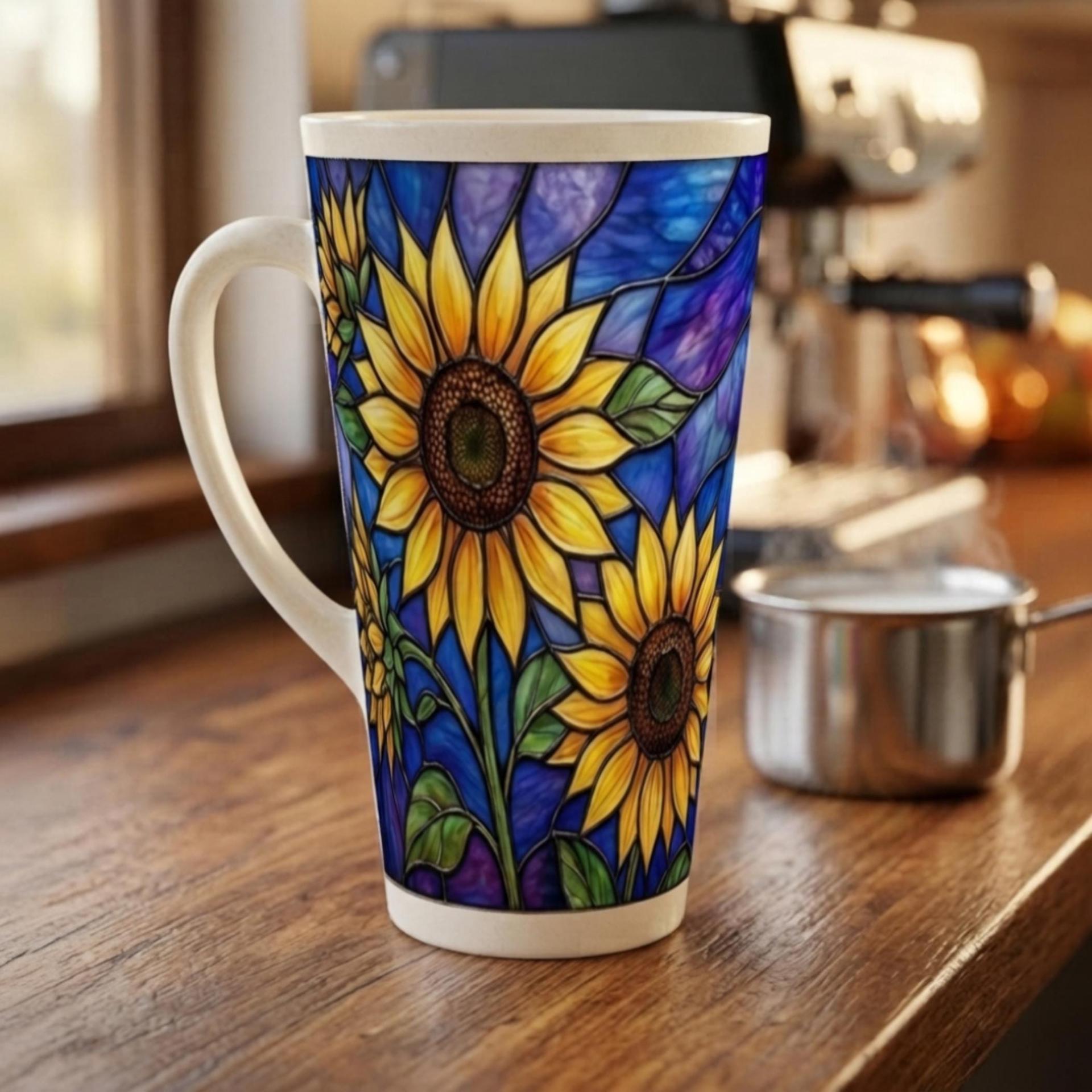 Latte 17oz Ceramic Mug - Coffee or Tea Cup, Extra Tall