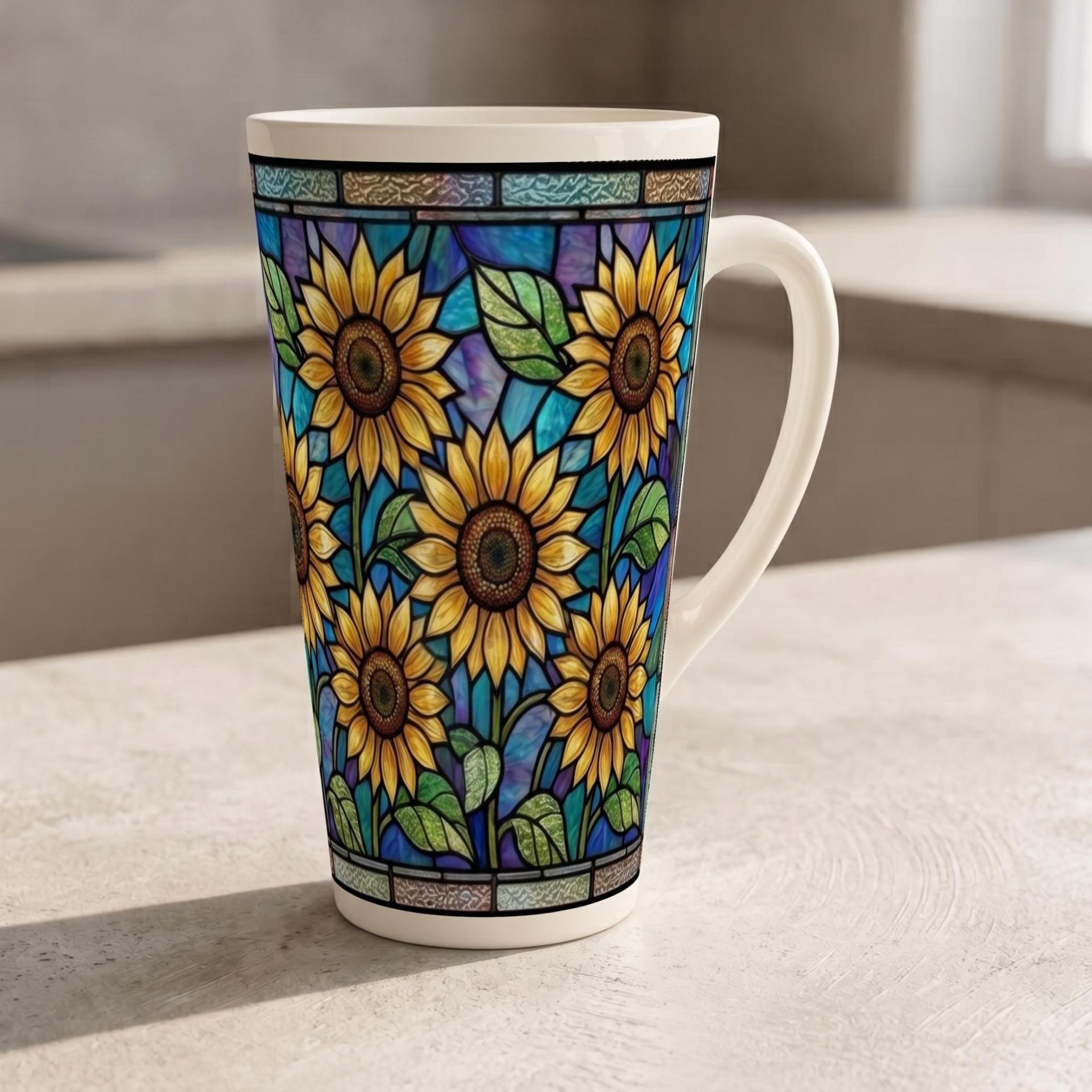 Latte 17oz Ceramic Mug - Coffee or Tea Cup, Extra Tall