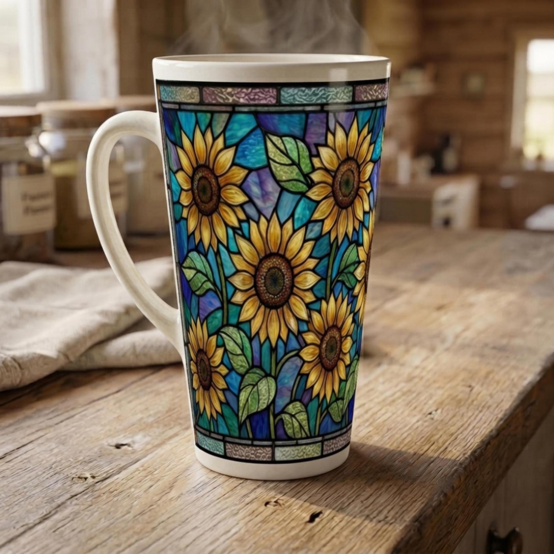 Latte 17oz Ceramic Mug - Coffee or Tea Cup, Extra Tall