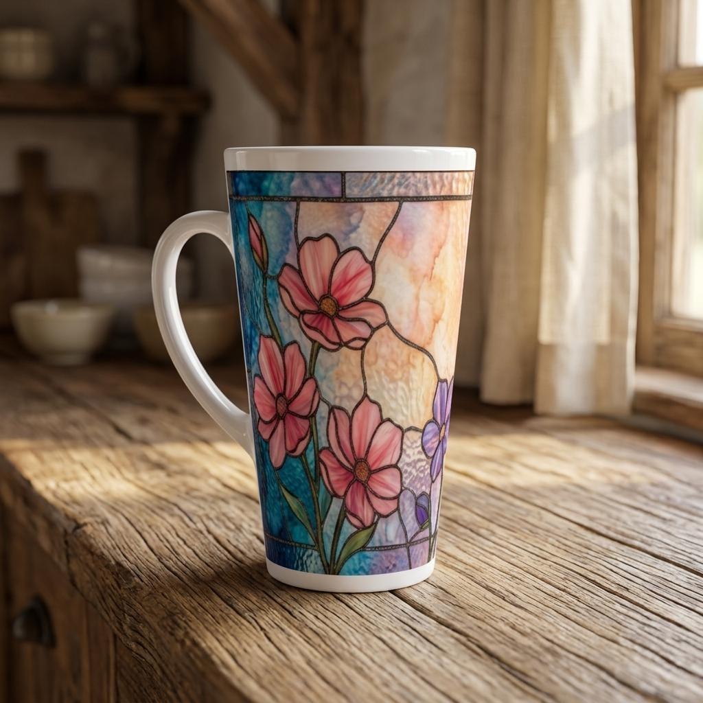 Latte 17oz Ceramic Mug - Coffee or Tea Cup, Extra Tall