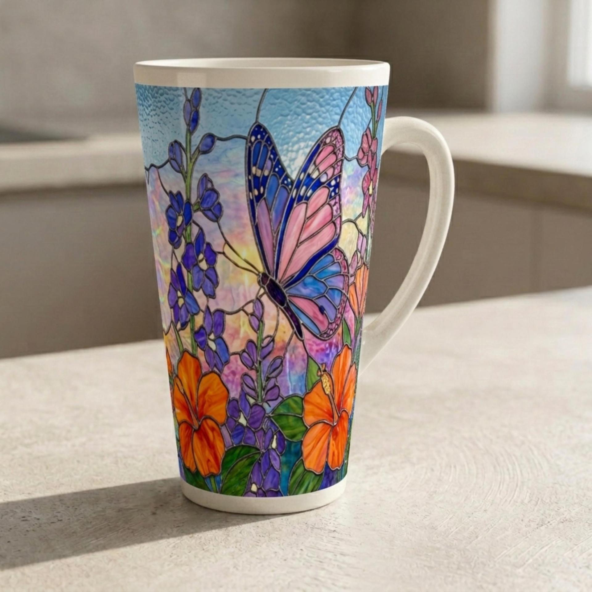Latte 17oz Ceramic Mug - Coffee or Tea Cup, Extra Tall