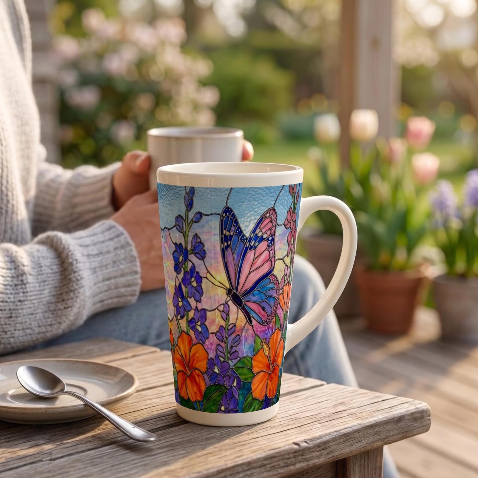Latte 17oz Ceramic Mug - Coffee or Tea Cup, Extra Tall