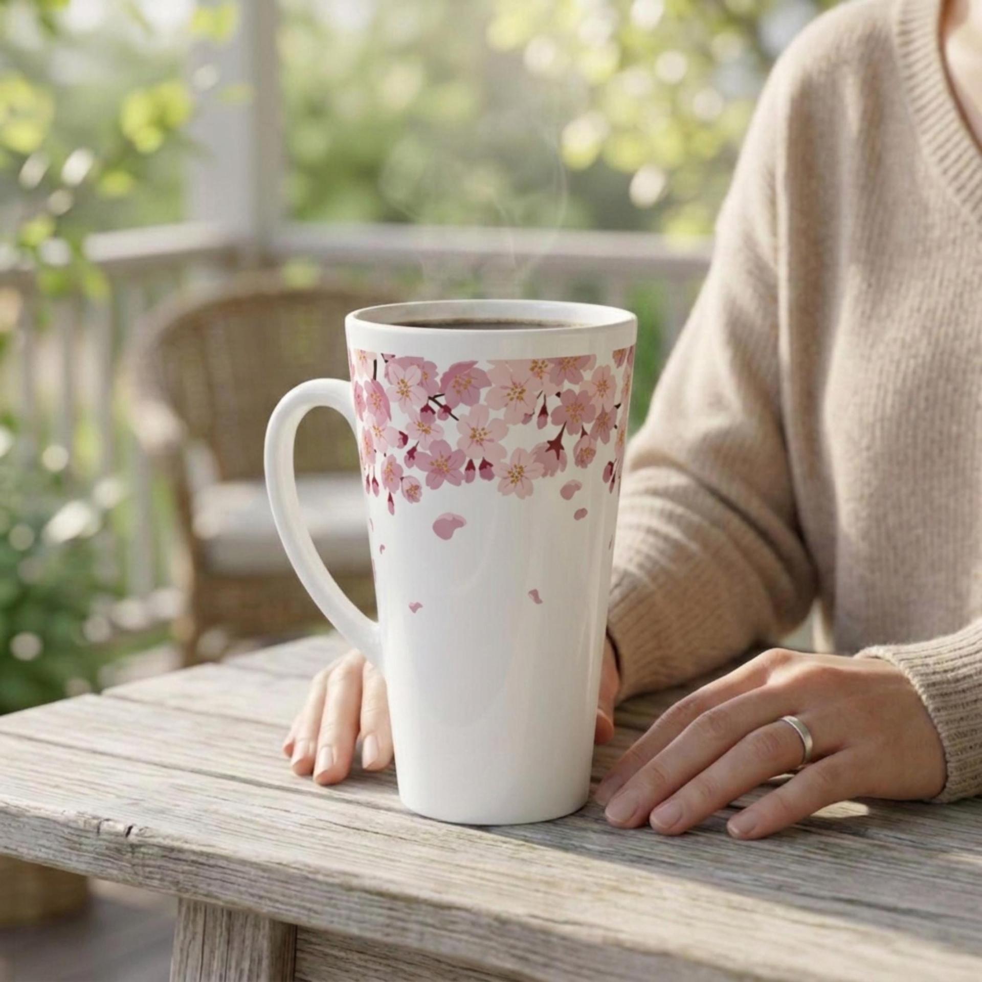 Latte 17oz Ceramic Mug - Coffee or Tea Cup, Extra Tall