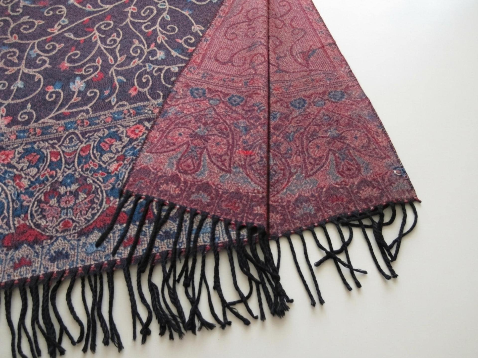 Thick & Soft Pashmina Shawl and Scarf for Women, Jacquard Brocade, Blanket Shawl