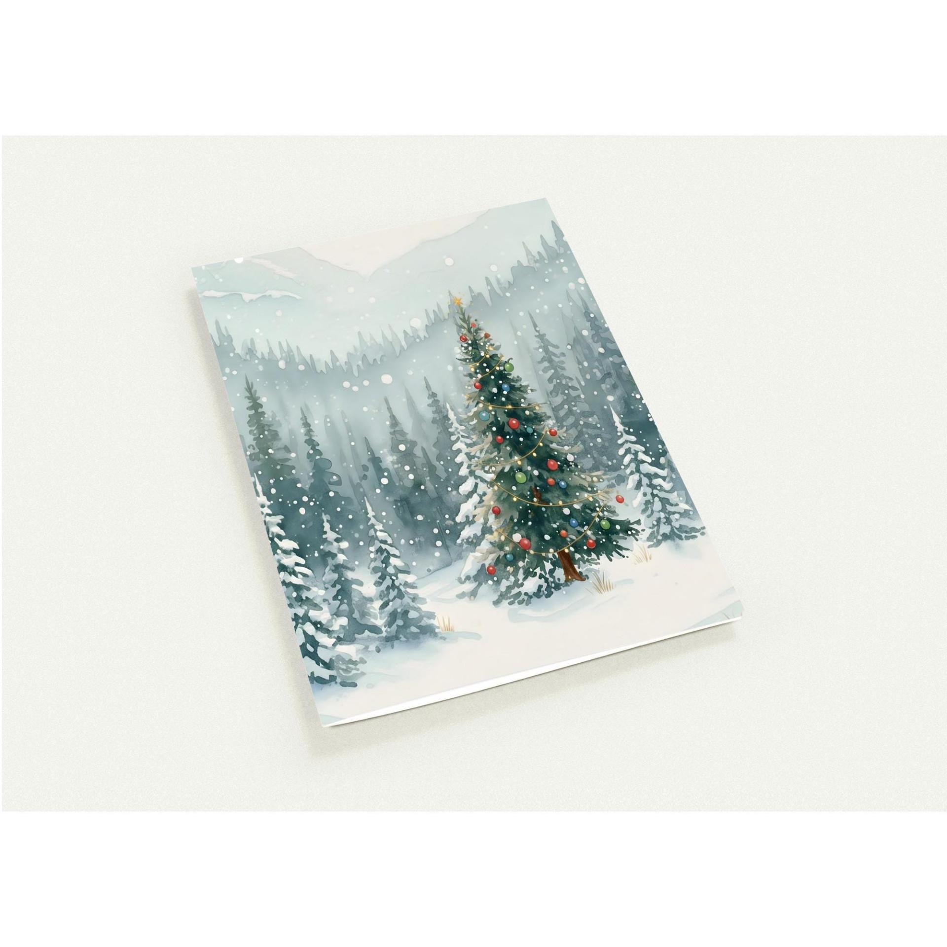 Christmas Gift Cards, Large Note Card, Money Card