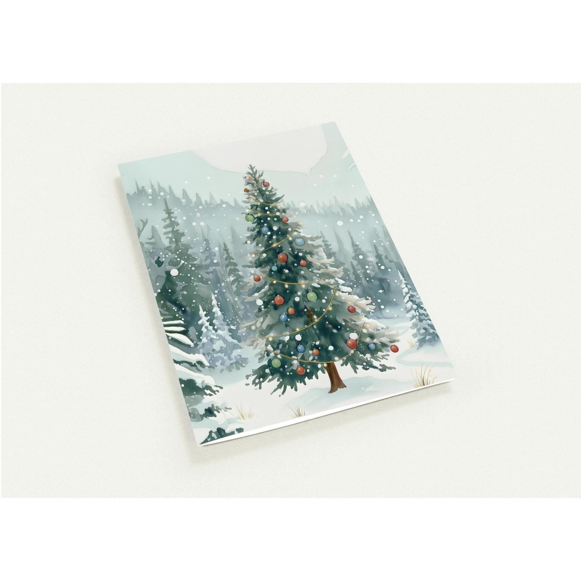 Christmas Gift Cards, Large Note Card, Money Card