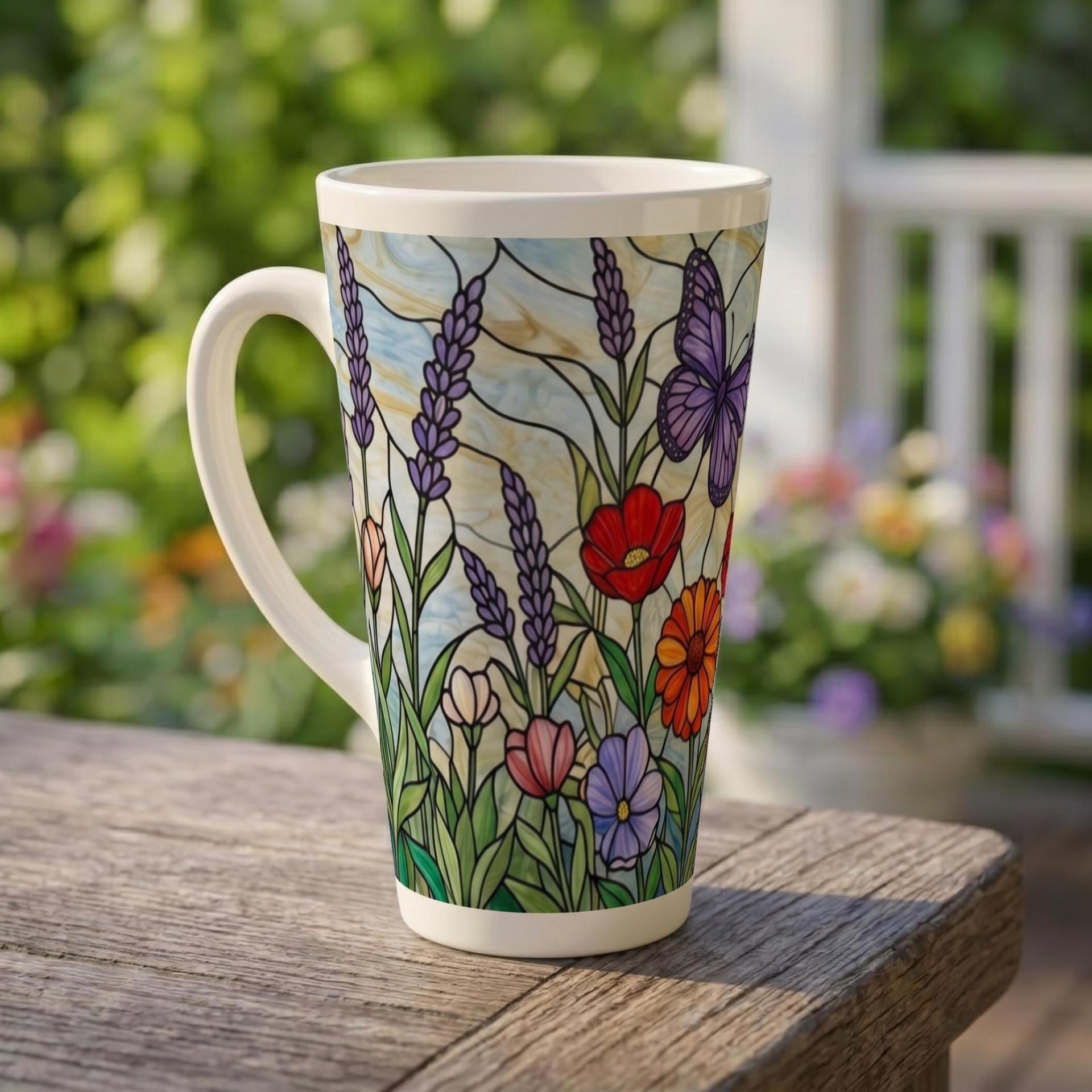 Latte 17oz Ceramic Mug - Coffee or Tea Cup, Extra Tall