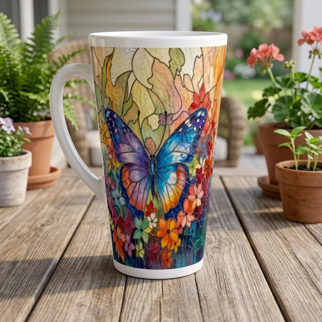 Latte 17oz Ceramic Mug - Coffee or Tea Cup, Extra Tall