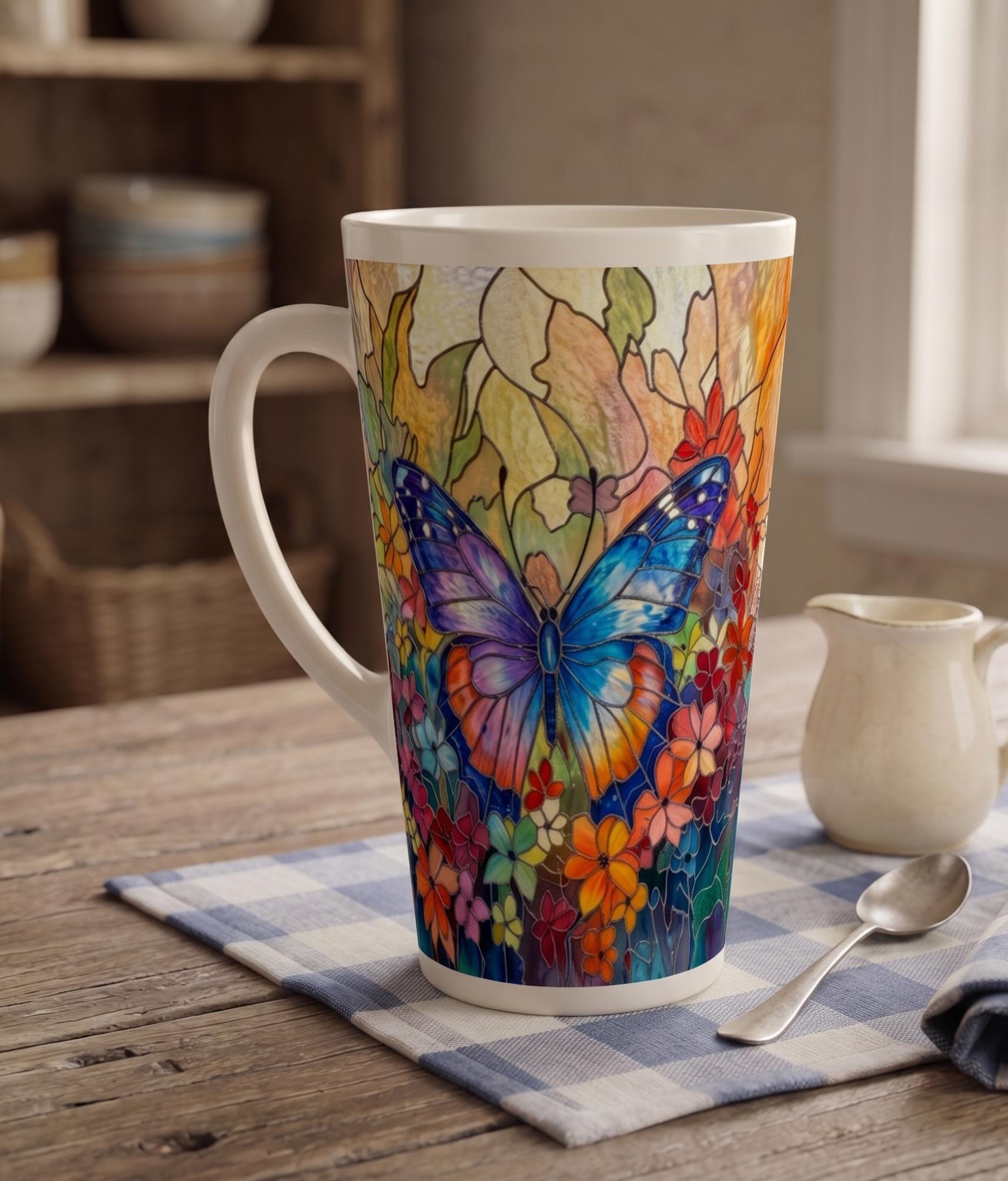 Latte 17oz Ceramic Mug - Coffee or Tea Cup, Extra Tall