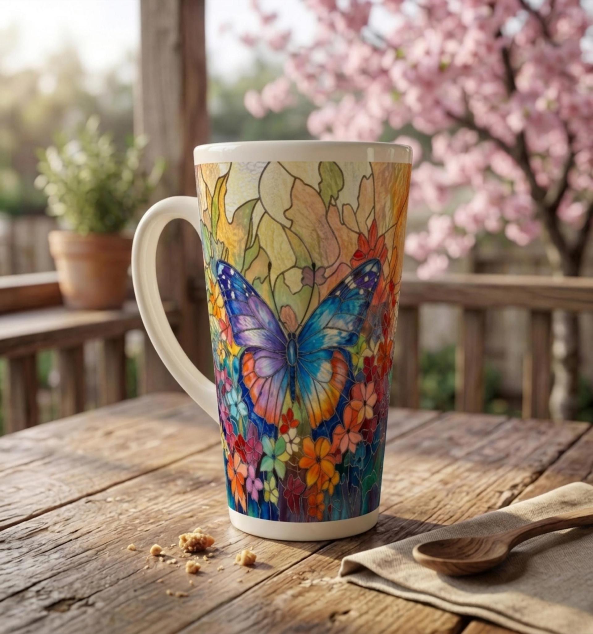 Latte 17oz Ceramic Mug - Coffee or Tea Cup, Extra Tall