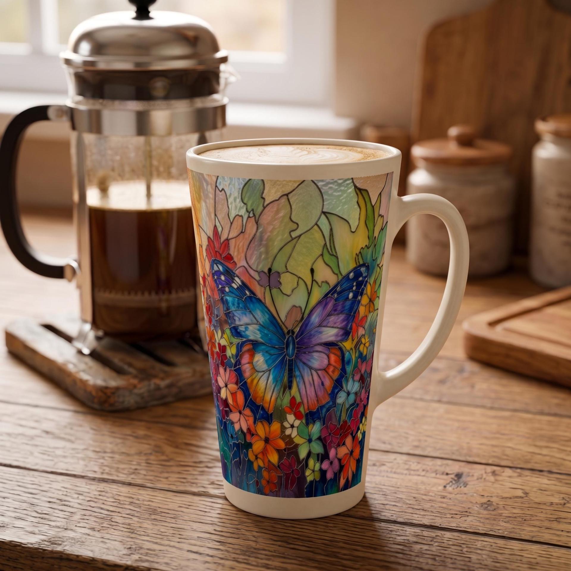 Latte 17oz Ceramic Mug - Coffee or Tea Cup, Extra Tall