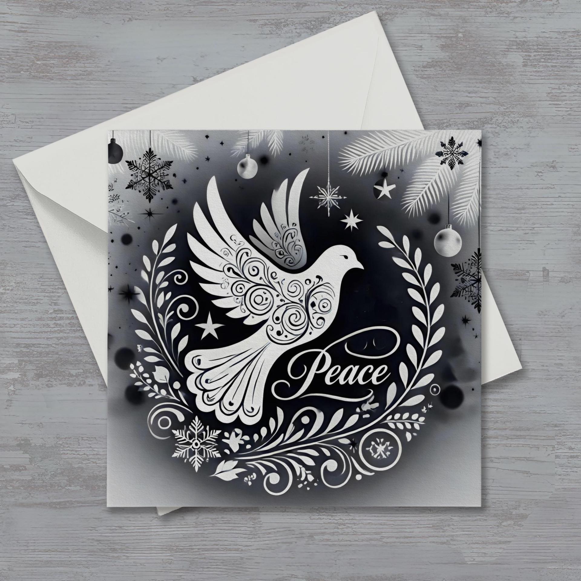 Dove of Peace - Christmas Card - Single or Bulk Pack of Christmas Greeting Cards