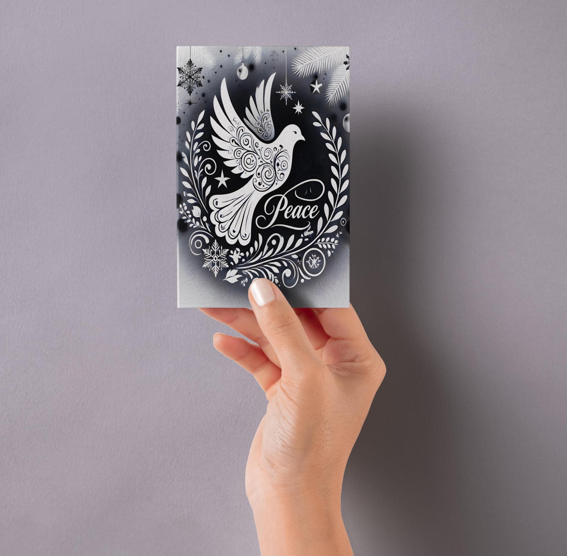 Dove of Peace - Christmas Card - Single or Bulk Pack of Christmas Greeting Cards