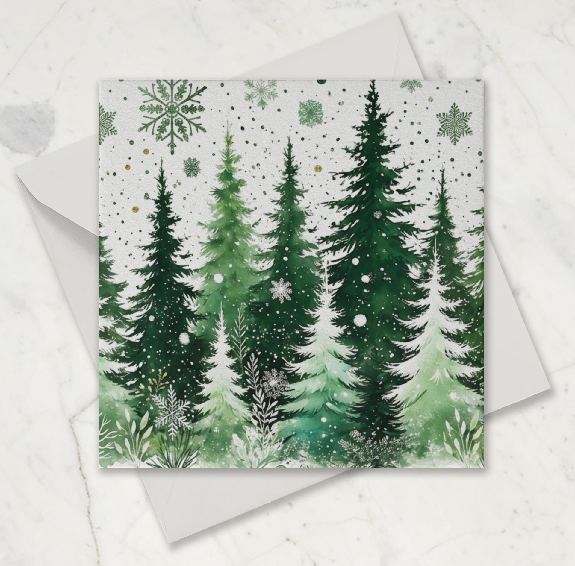 Christmas Gift Cards, Large Note Card, Money Card