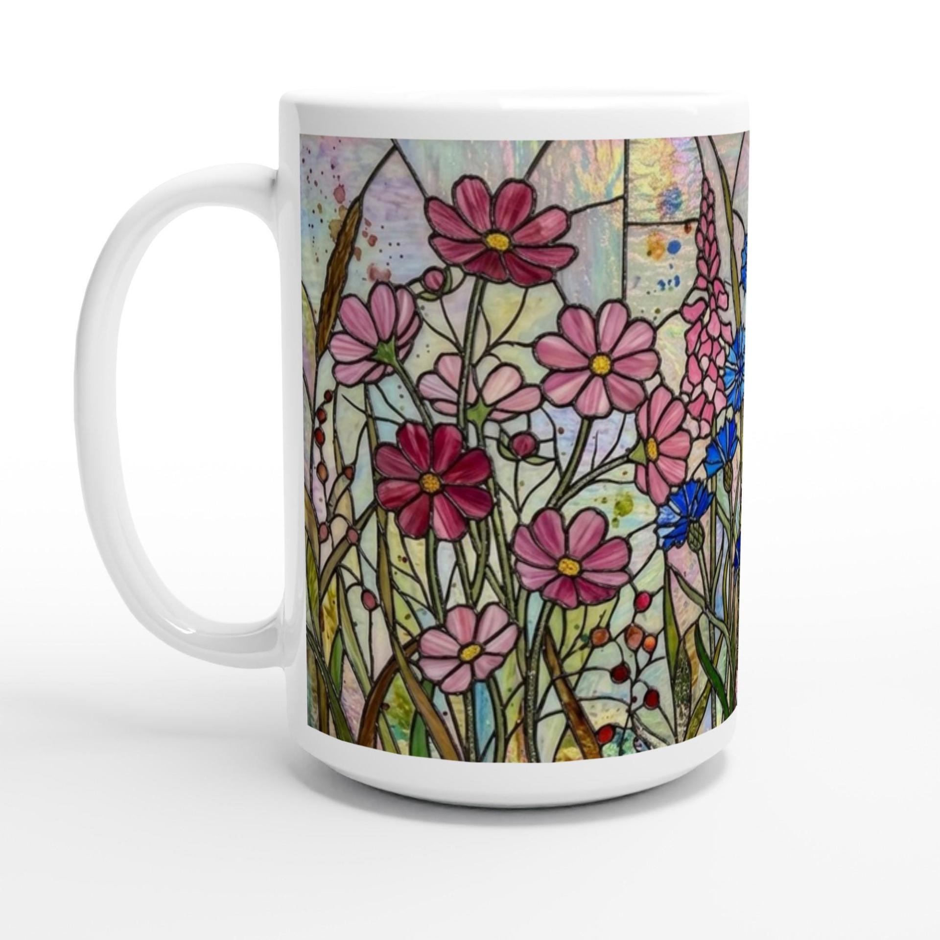 Floral Cups -  Large and Small Ceramic Mugs