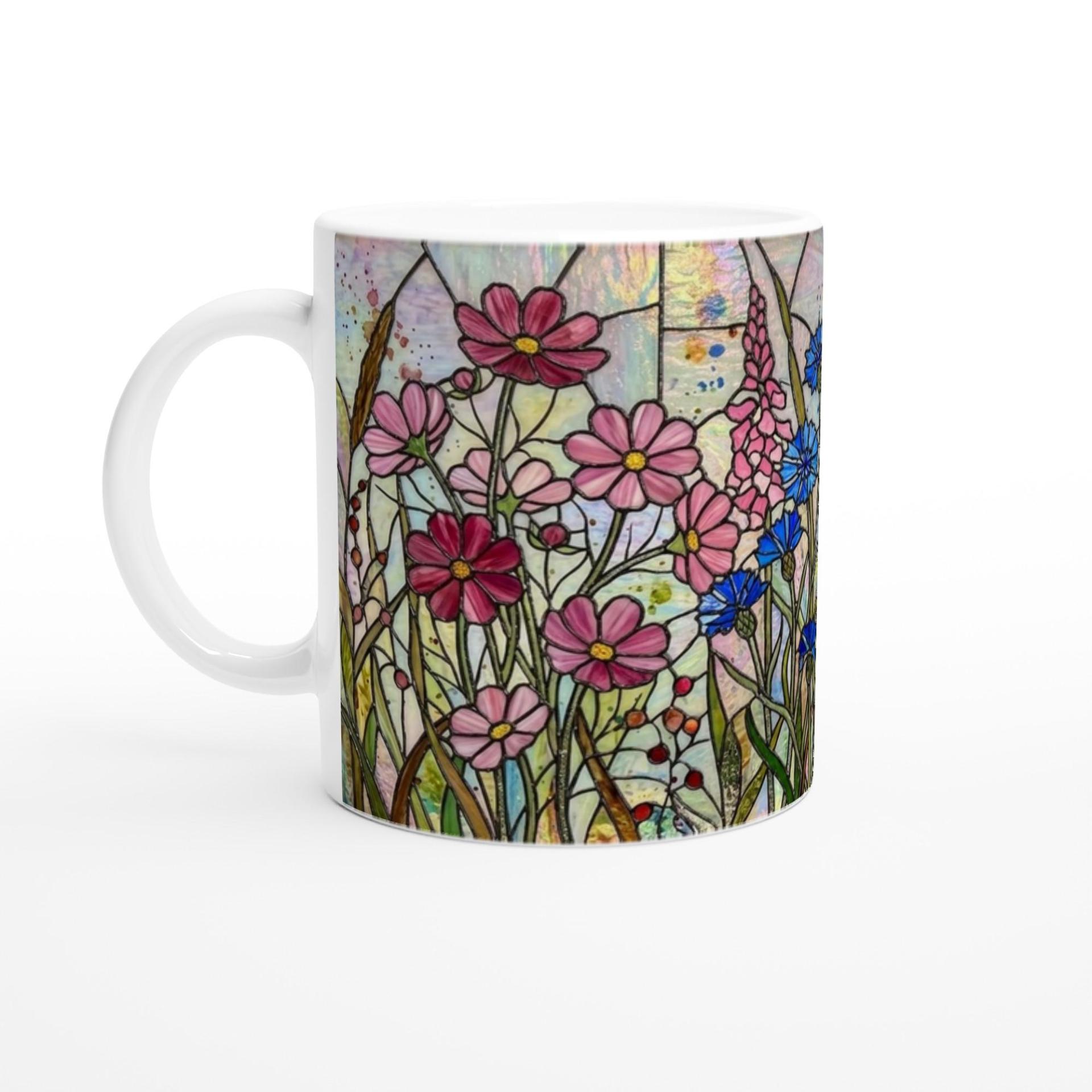 Floral Cups -  Large and Small Ceramic Mugs