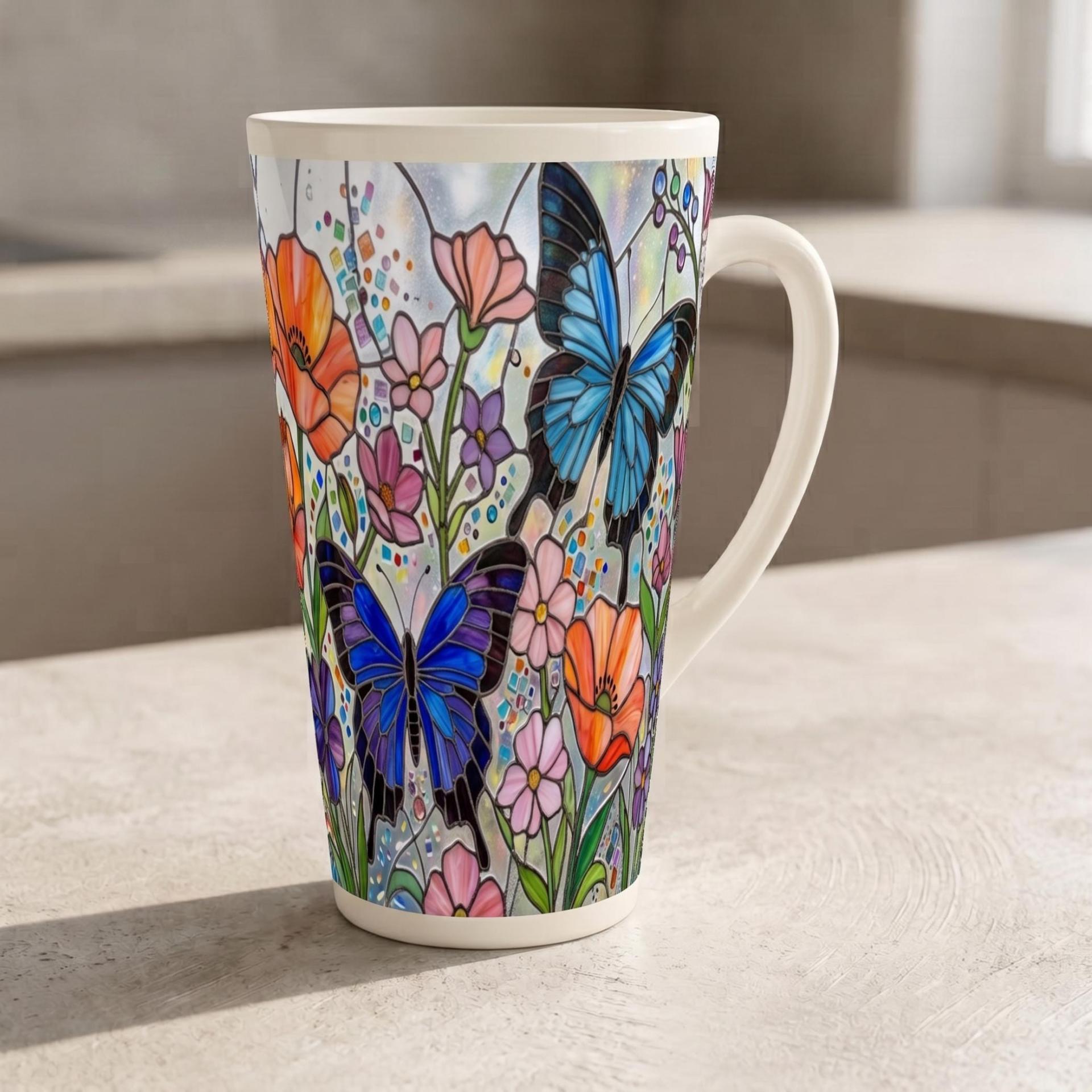 Latte 17oz Ceramic Mug - Coffee or Tea Cup, Extra Tall