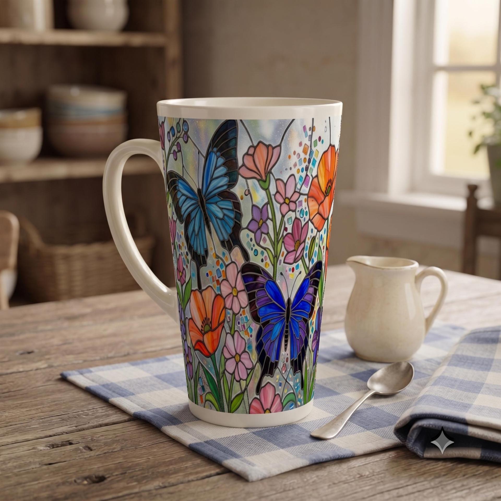 Latte 17oz Ceramic Mug - Coffee or Tea Cup, Extra Tall