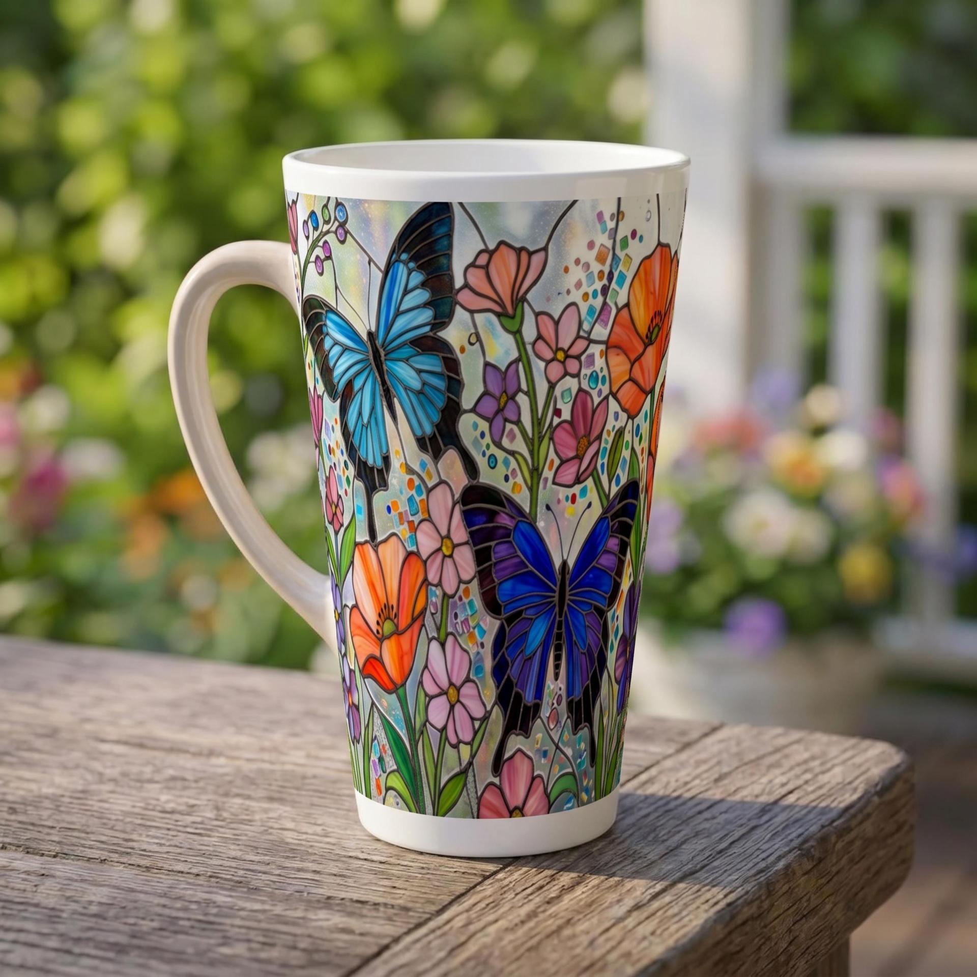 Latte 17oz Ceramic Mug - Coffee or Tea Cup, Extra Tall