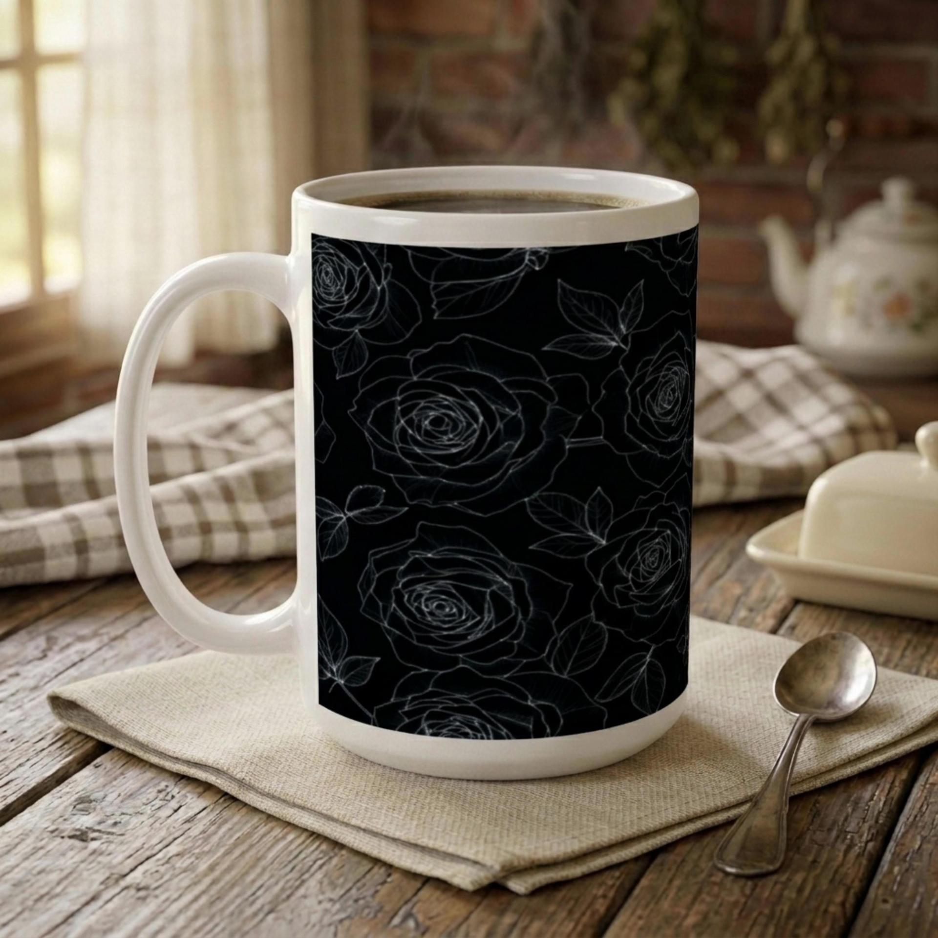 Floral Cups -  Large and Small Ceramic Mugs