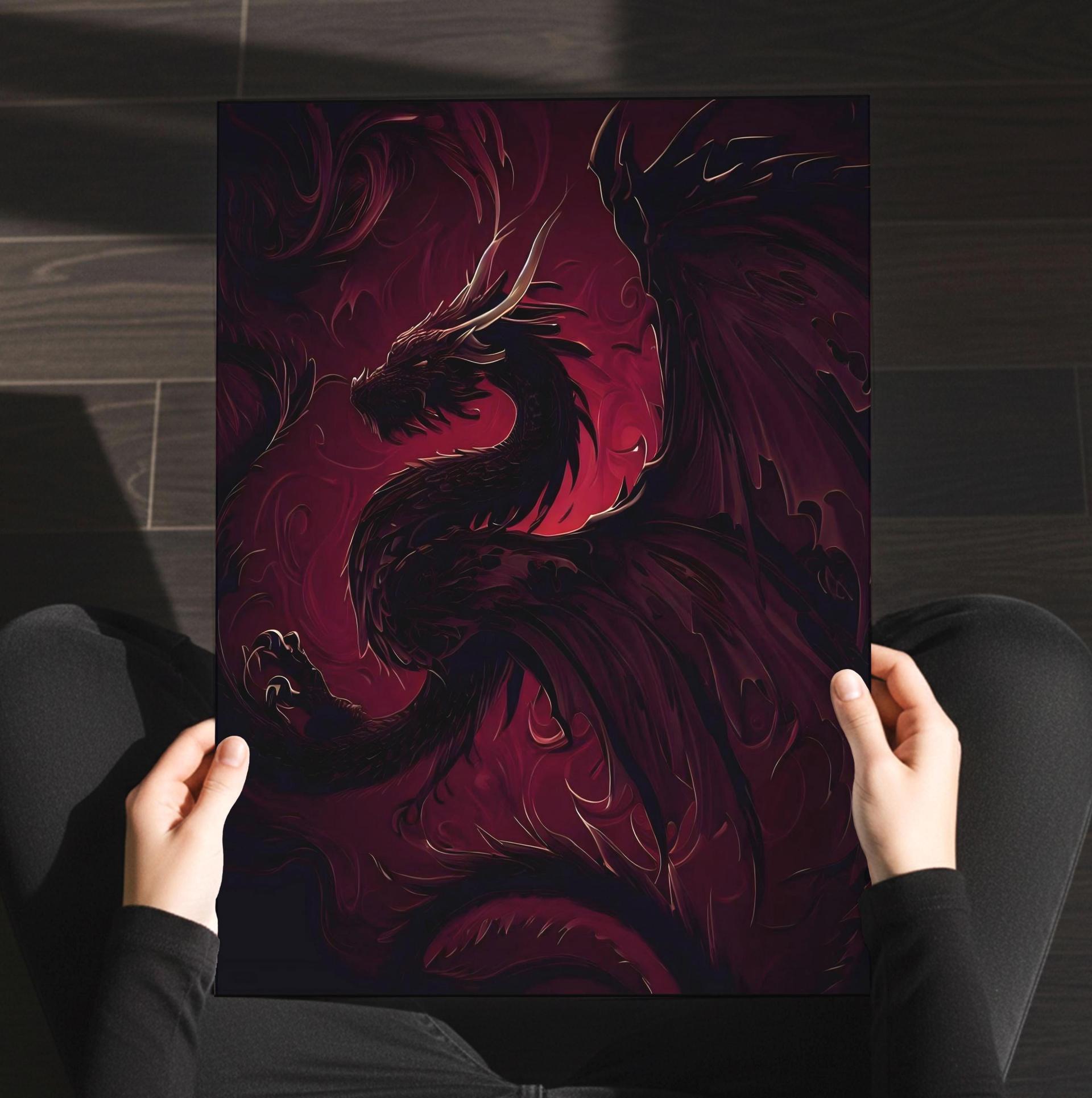 Dragon Print - Framed or Unframed - Original Art - Print on Paper