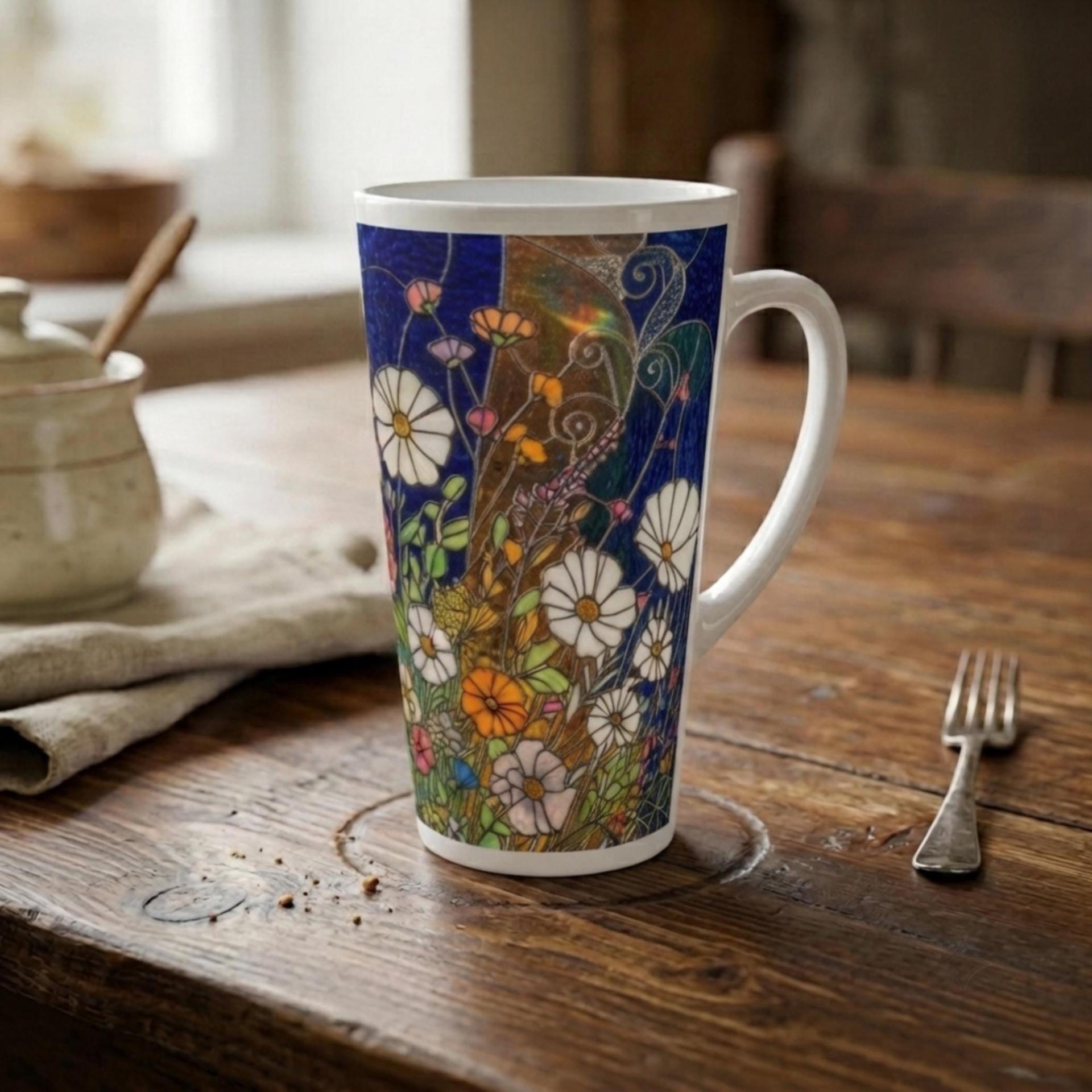 Latte 17oz Ceramic Mug - Coffee or Tea Cup, Extra Tall