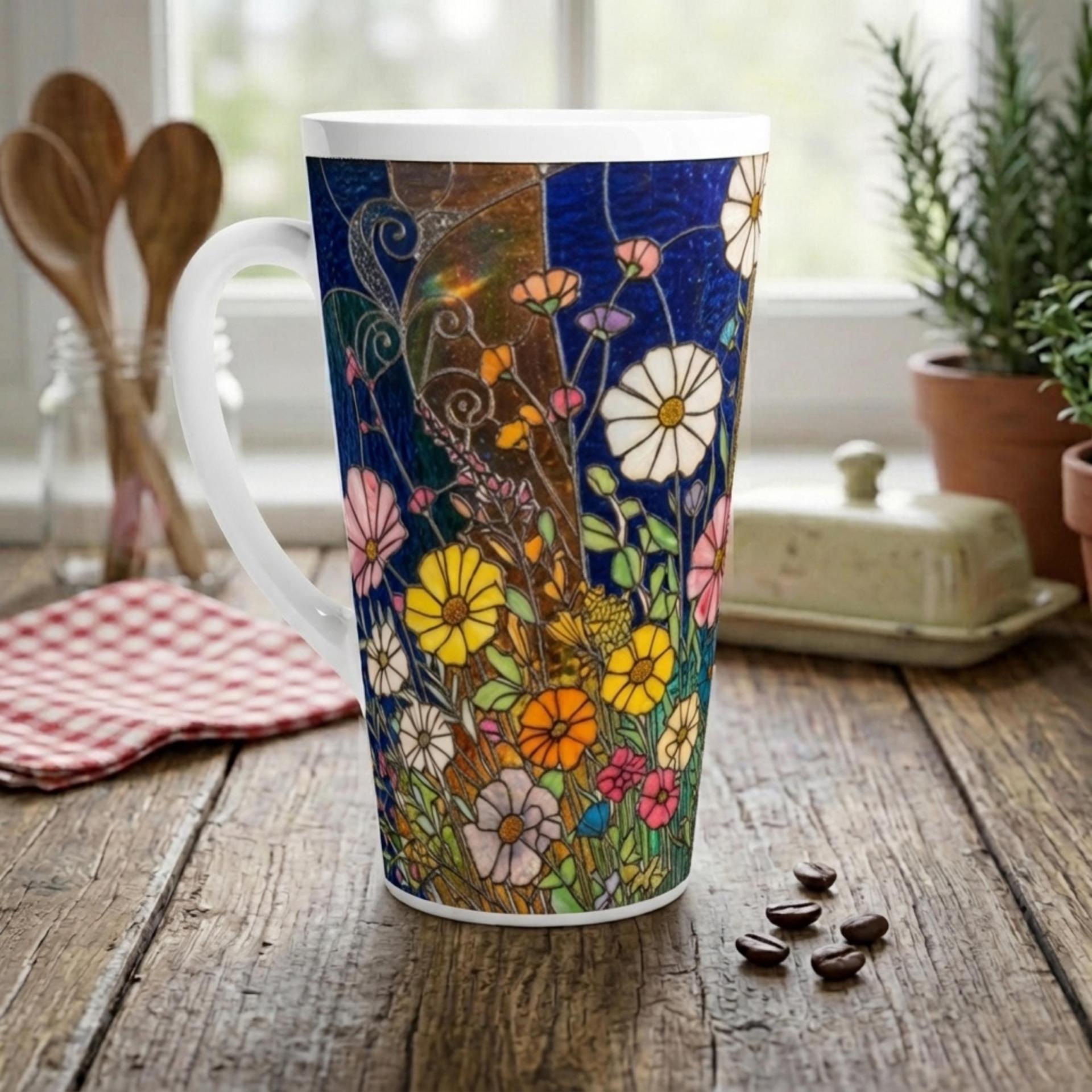 Latte 17oz Ceramic Mug - Coffee or Tea Cup, Extra Tall