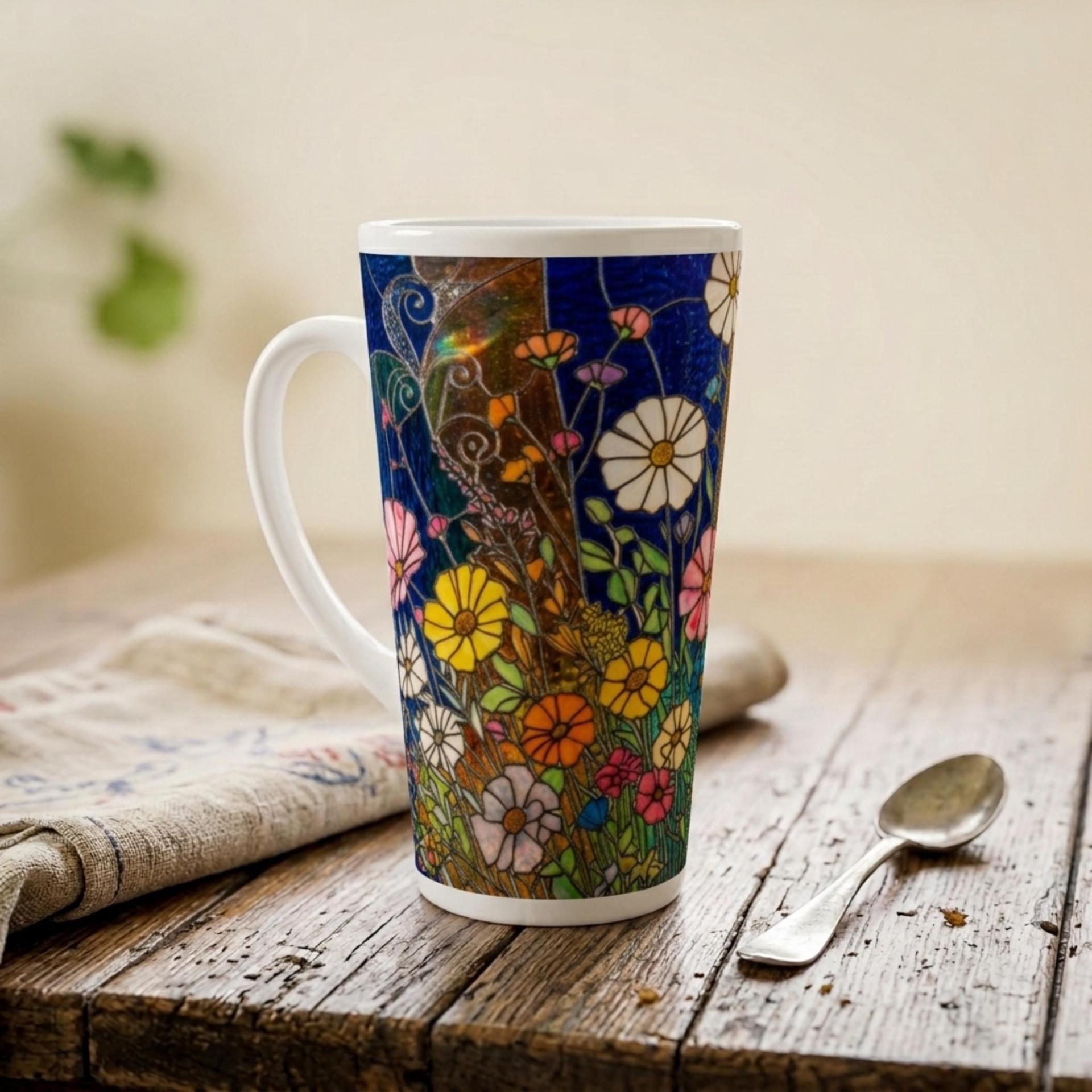Latte 17oz Ceramic Mug - Coffee or Tea Cup, Extra Tall