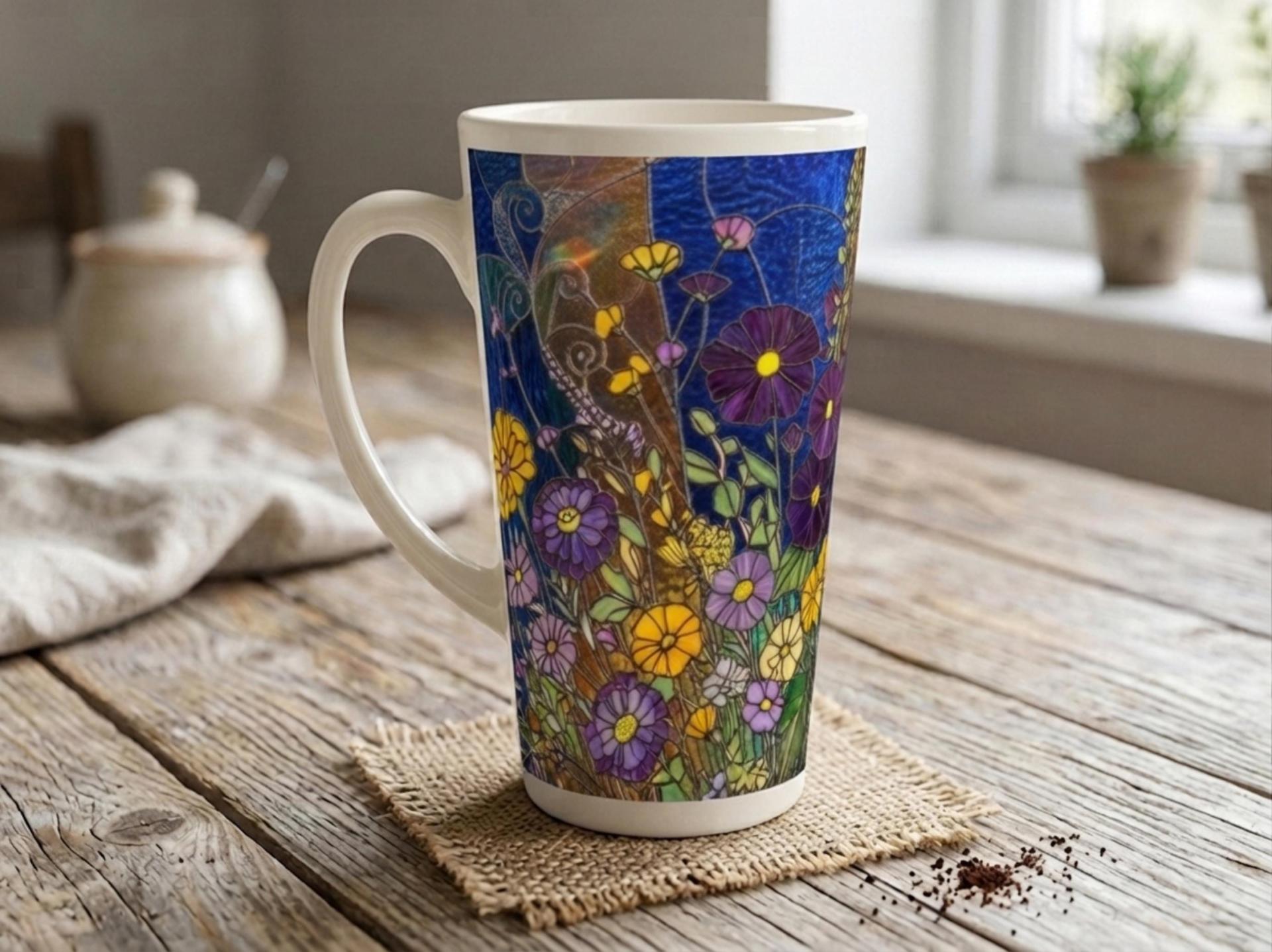 Latte 17oz Ceramic Mug - Coffee or Tea Cup, Extra Tall