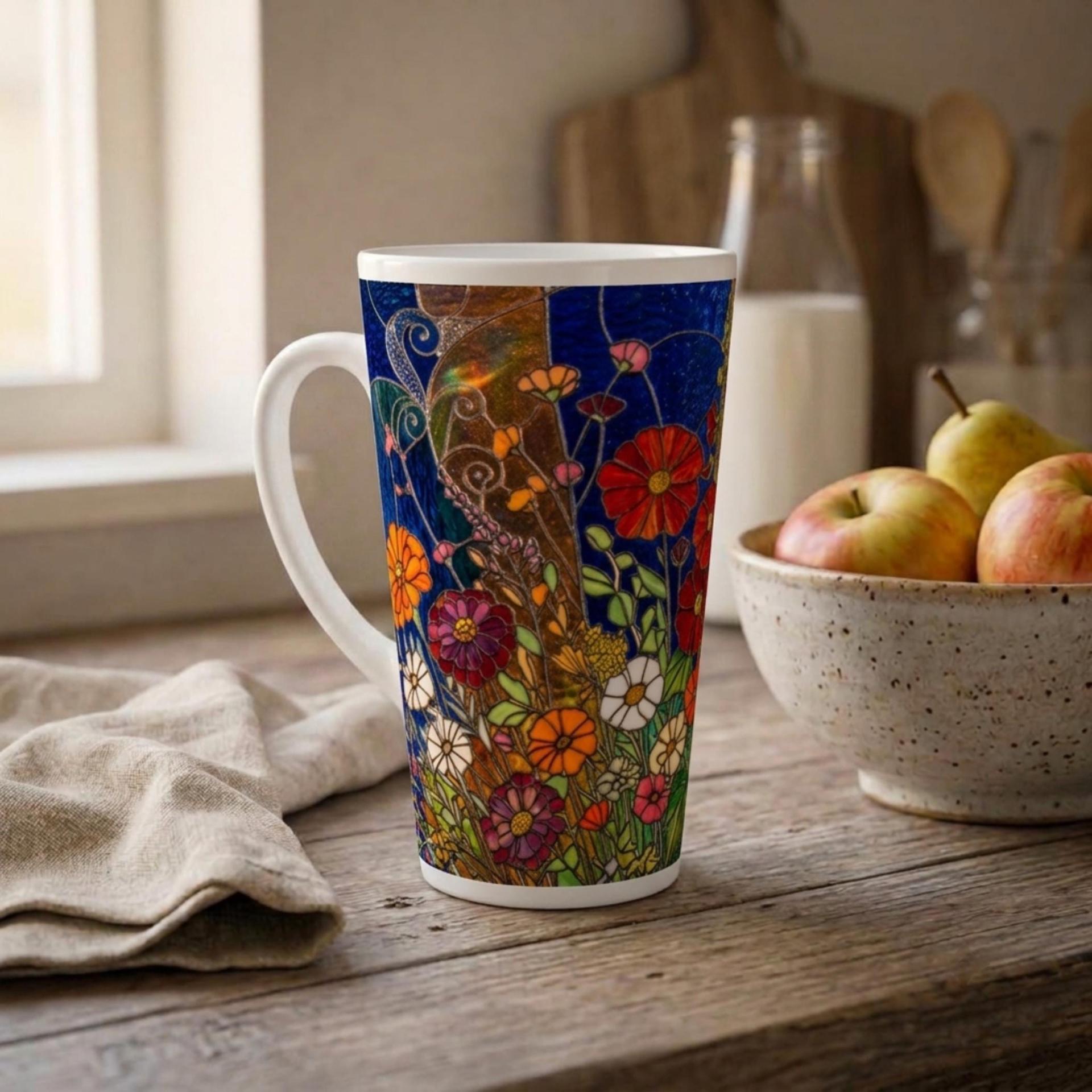 Latte 17oz Ceramic Mug - Coffee or Tea Cup, Extra Tall