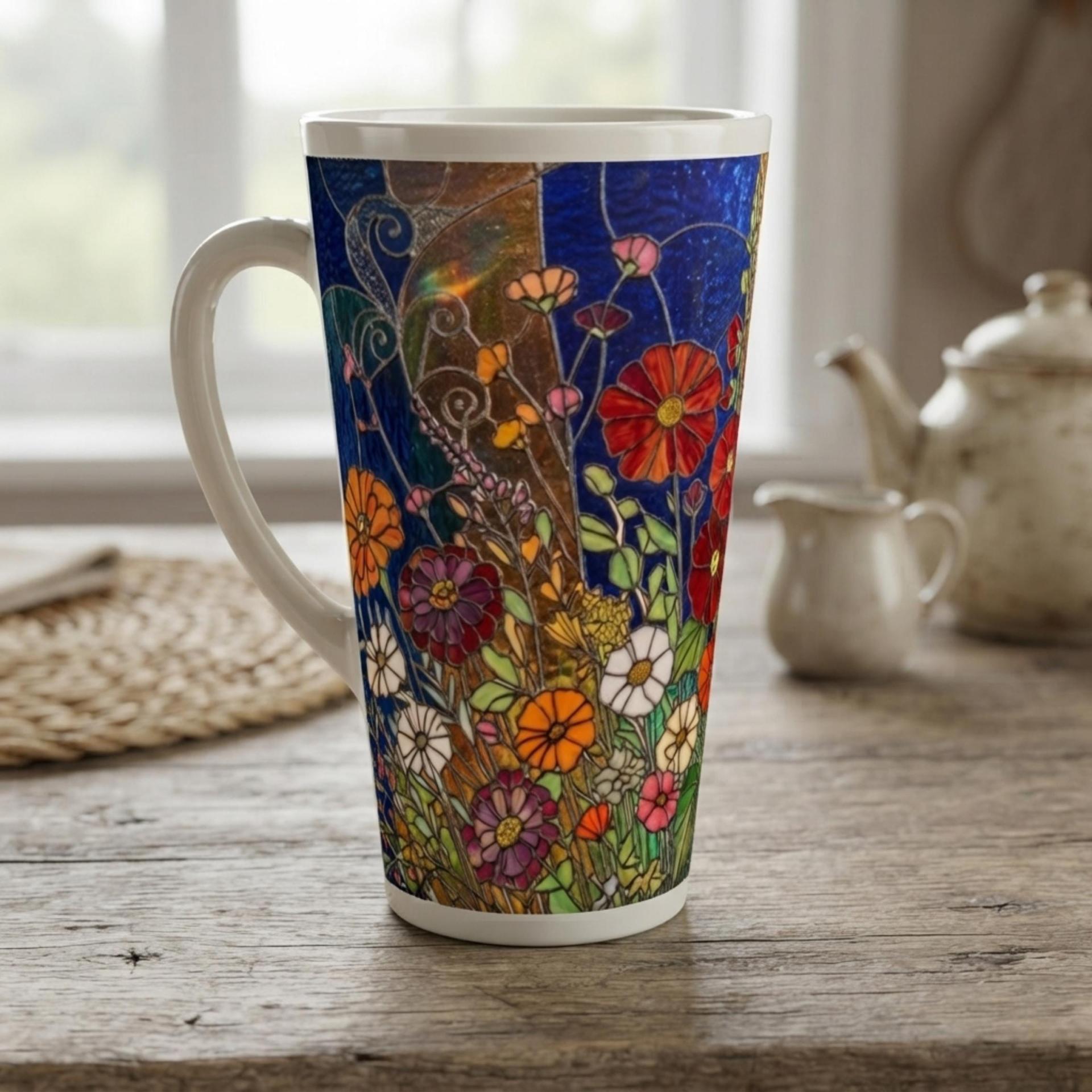 Latte 17oz Ceramic Mug - Coffee or Tea Cup, Extra Tall