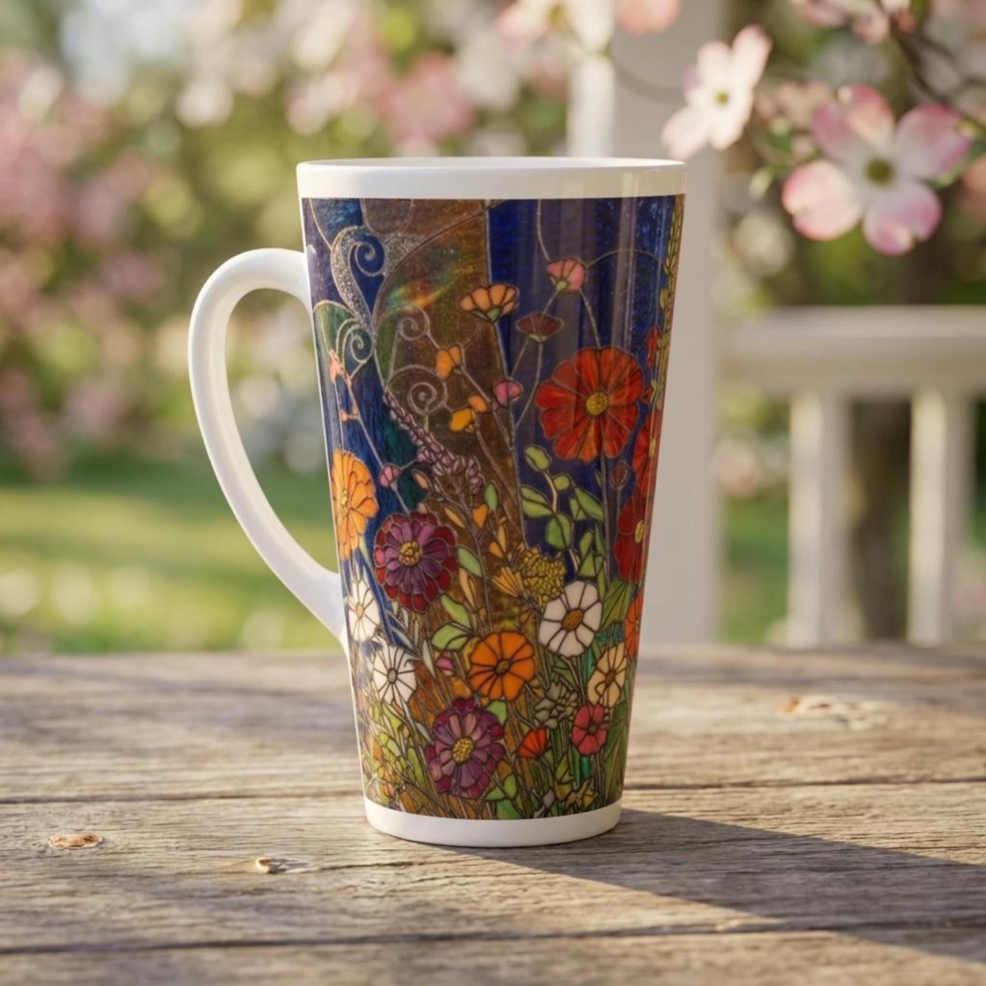 Latte 17oz Ceramic Mug - Coffee or Tea Cup, Extra Tall