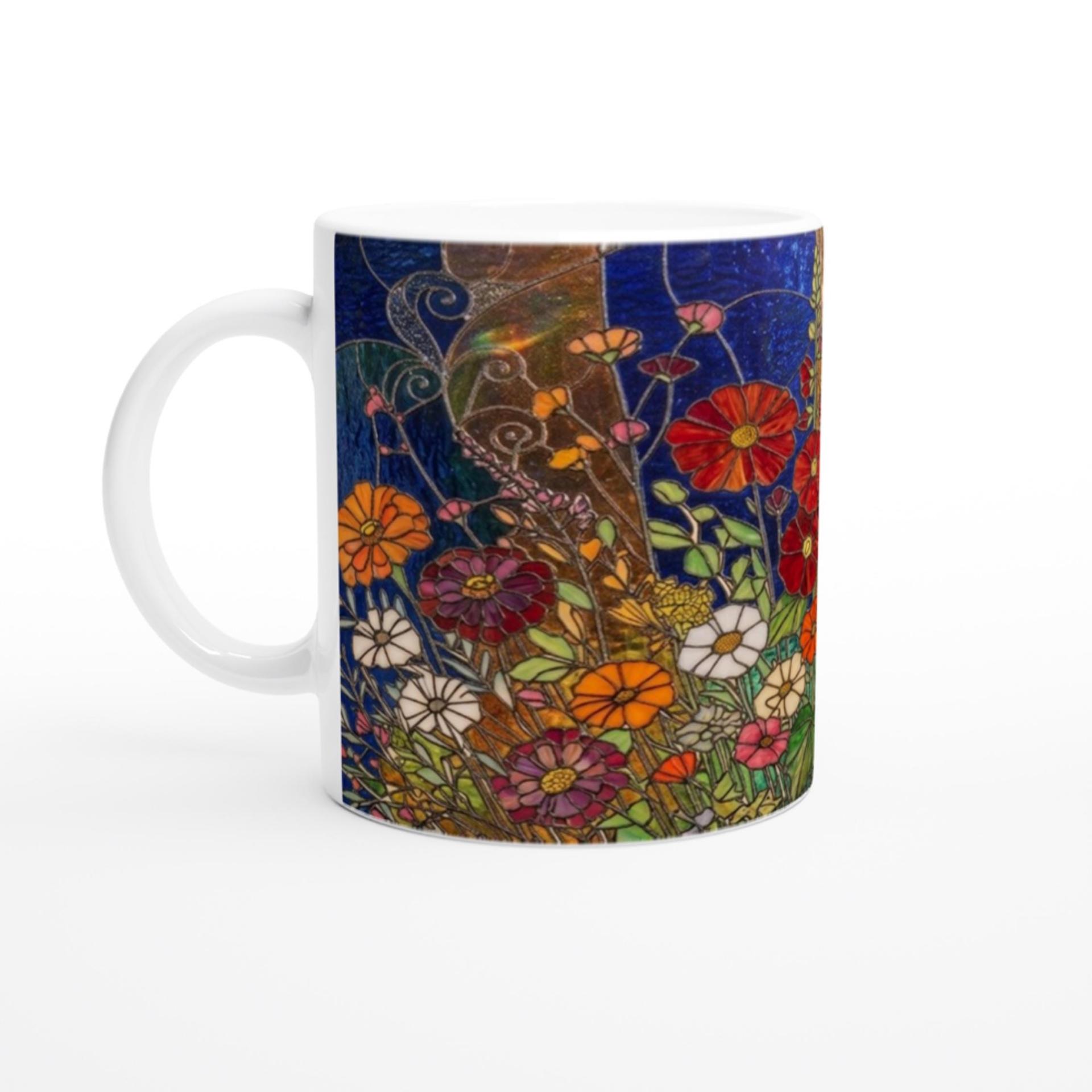 Floral Cups -  Large and Small Ceramic Mugs