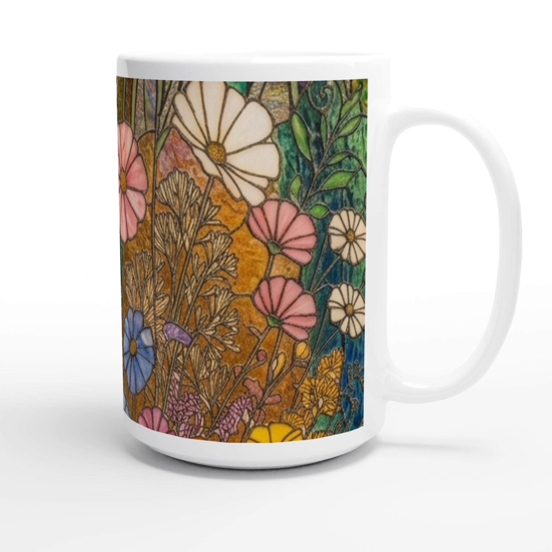 Floral Cups -  Large and Small Ceramic Mugs