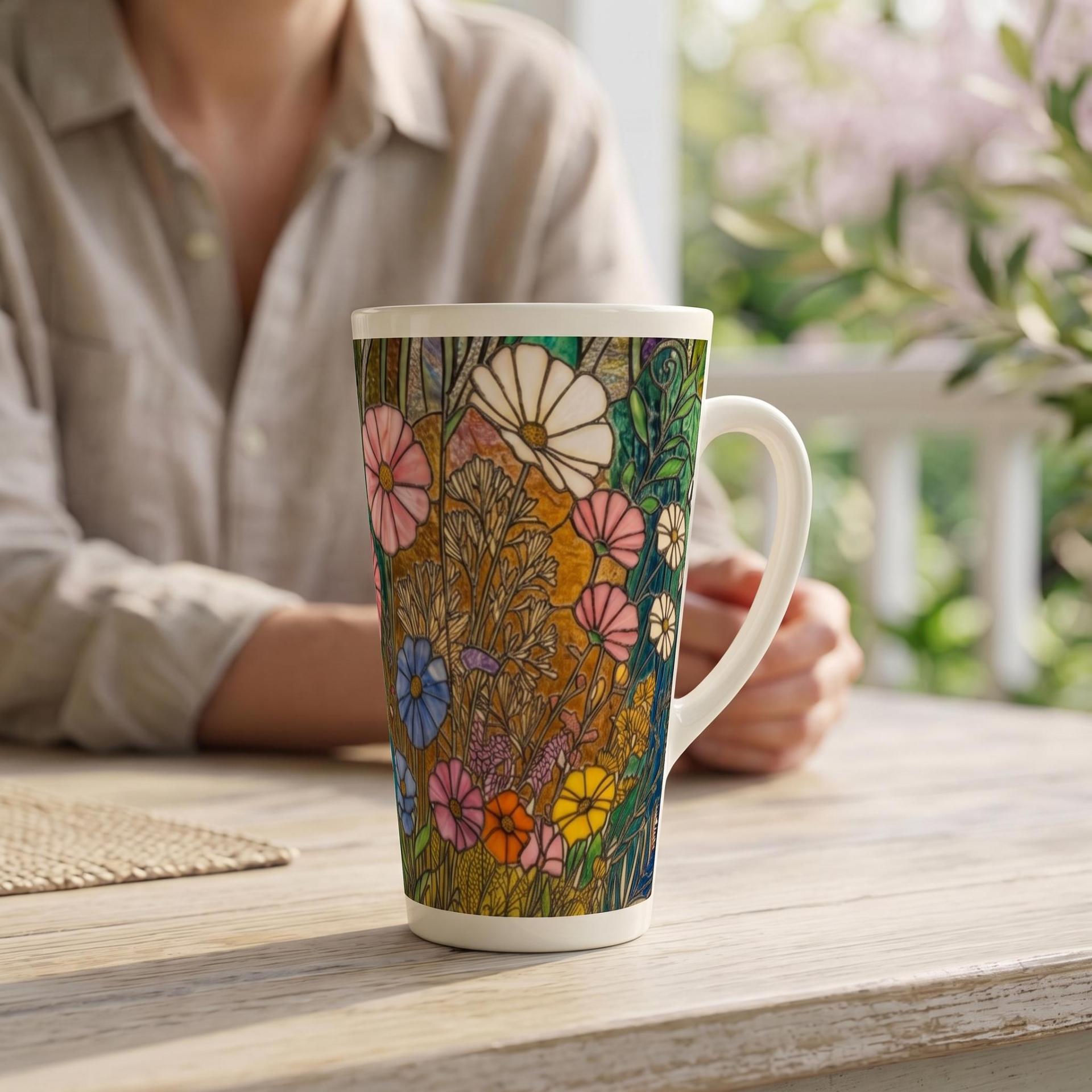 Latte 17oz Ceramic Mug - Coffee or Tea Cup, Extra Tall
