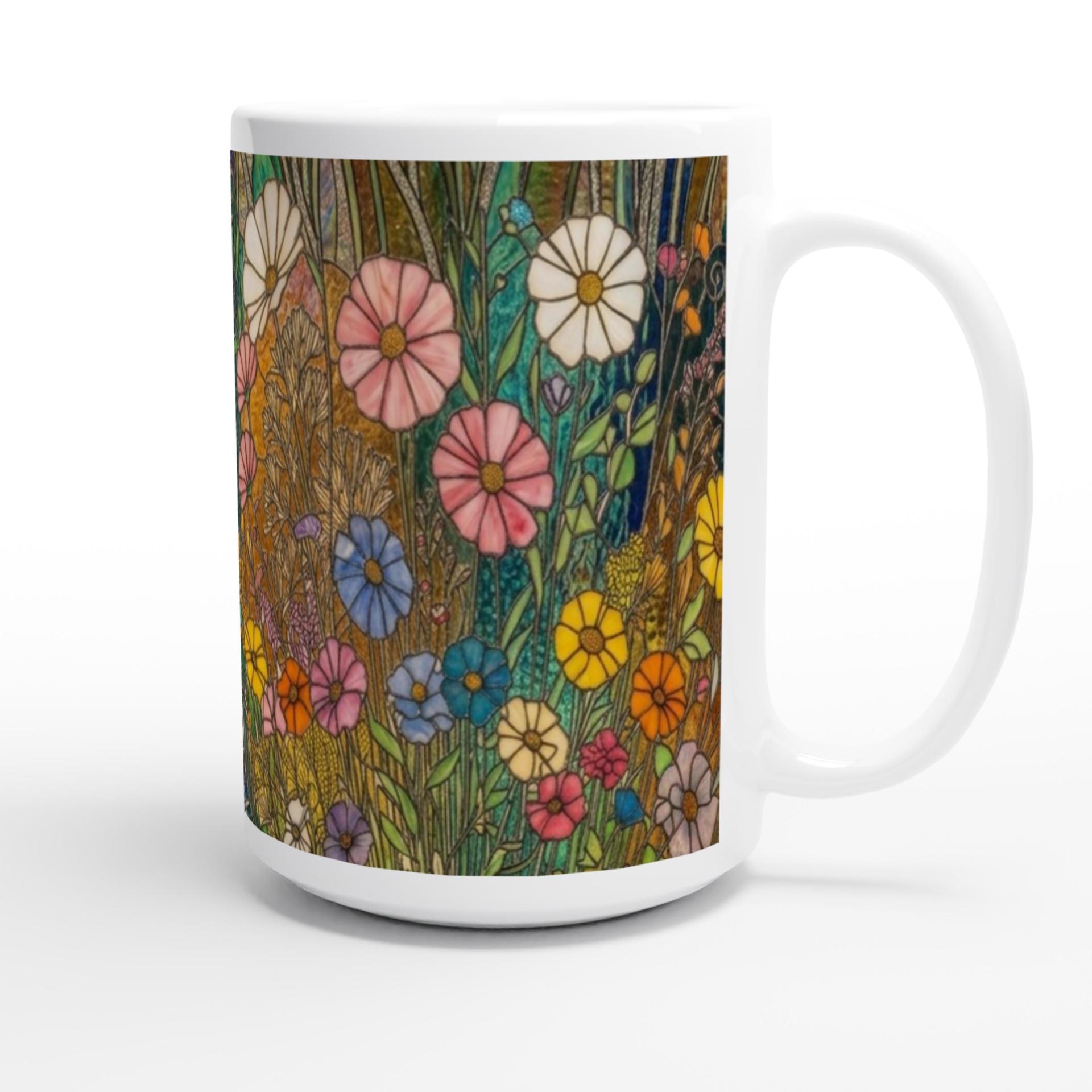 Floral Cups -  Large and Small Ceramic Mugs