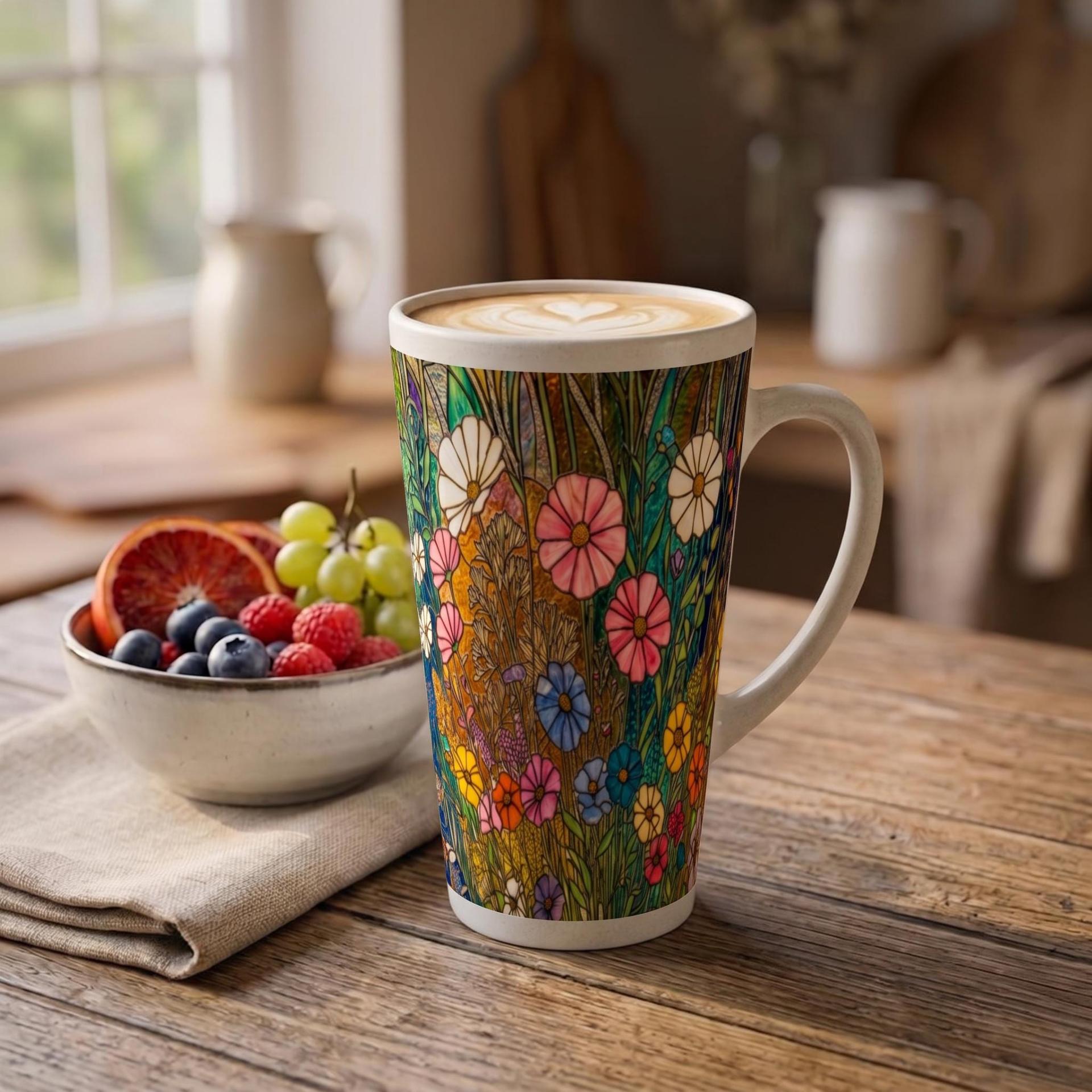 Latte 17oz Ceramic Mug - Coffee or Tea Cup, Extra Tall