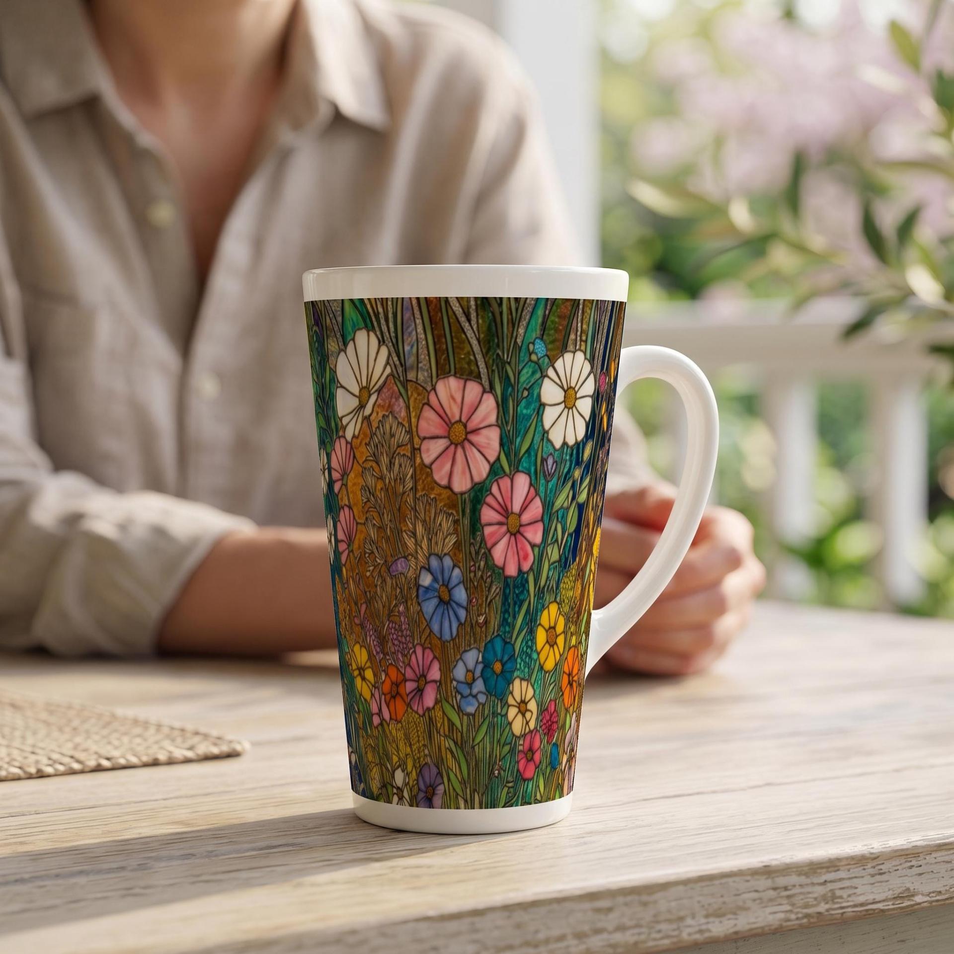 Latte 17oz Ceramic Mug - Coffee or Tea Cup, Extra Tall