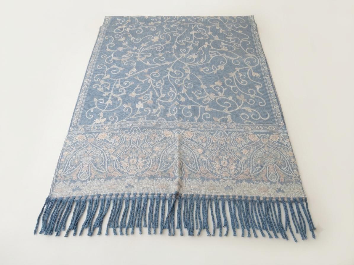 Thick & Soft Pashmina Shawl and Scarf for Women, Jacquard Brocade, Blanket Shawl
