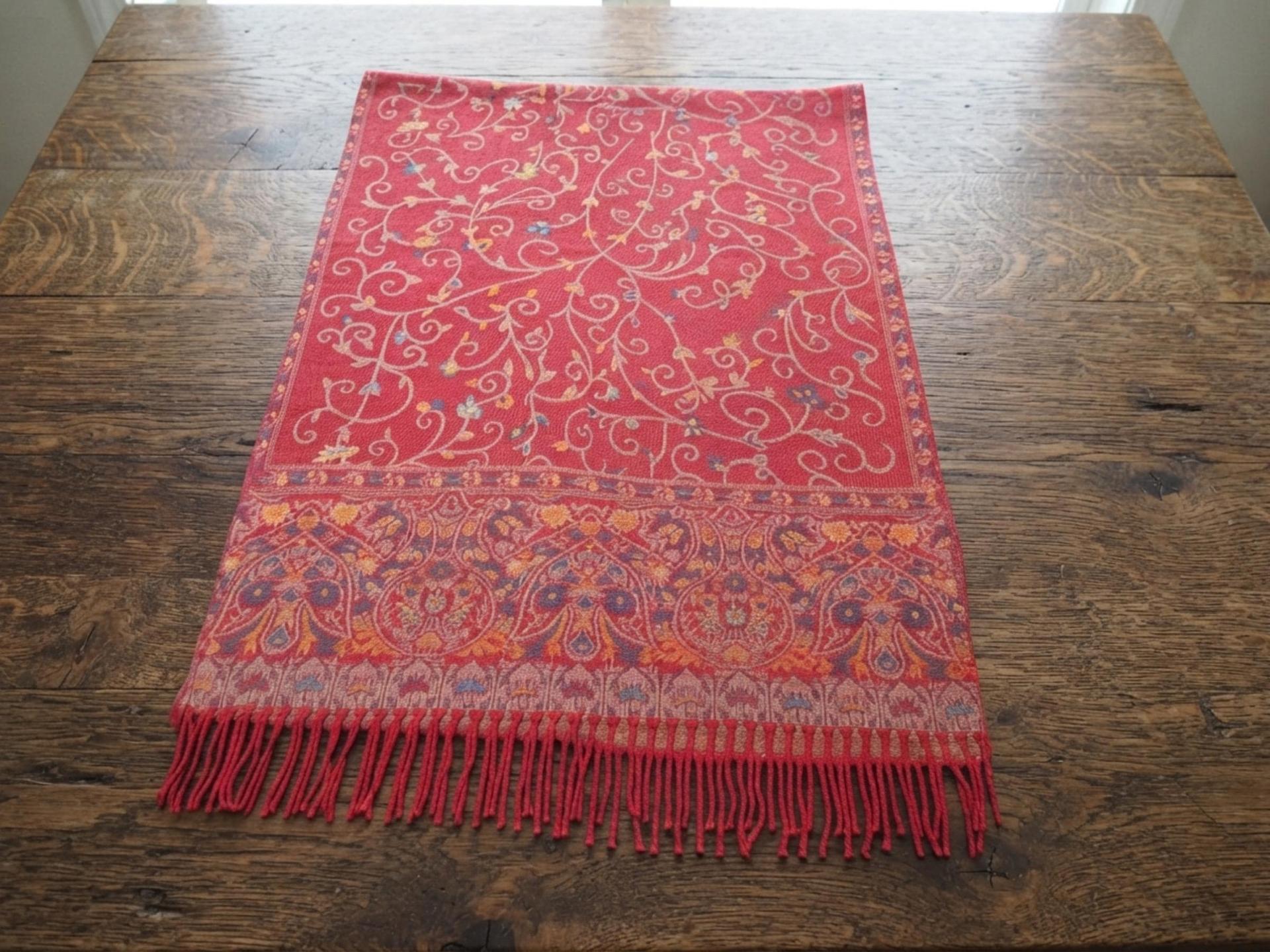 Thick & Soft Pashmina Shawl and Scarf for Women, Jacquard Brocade, Blanket Shawl