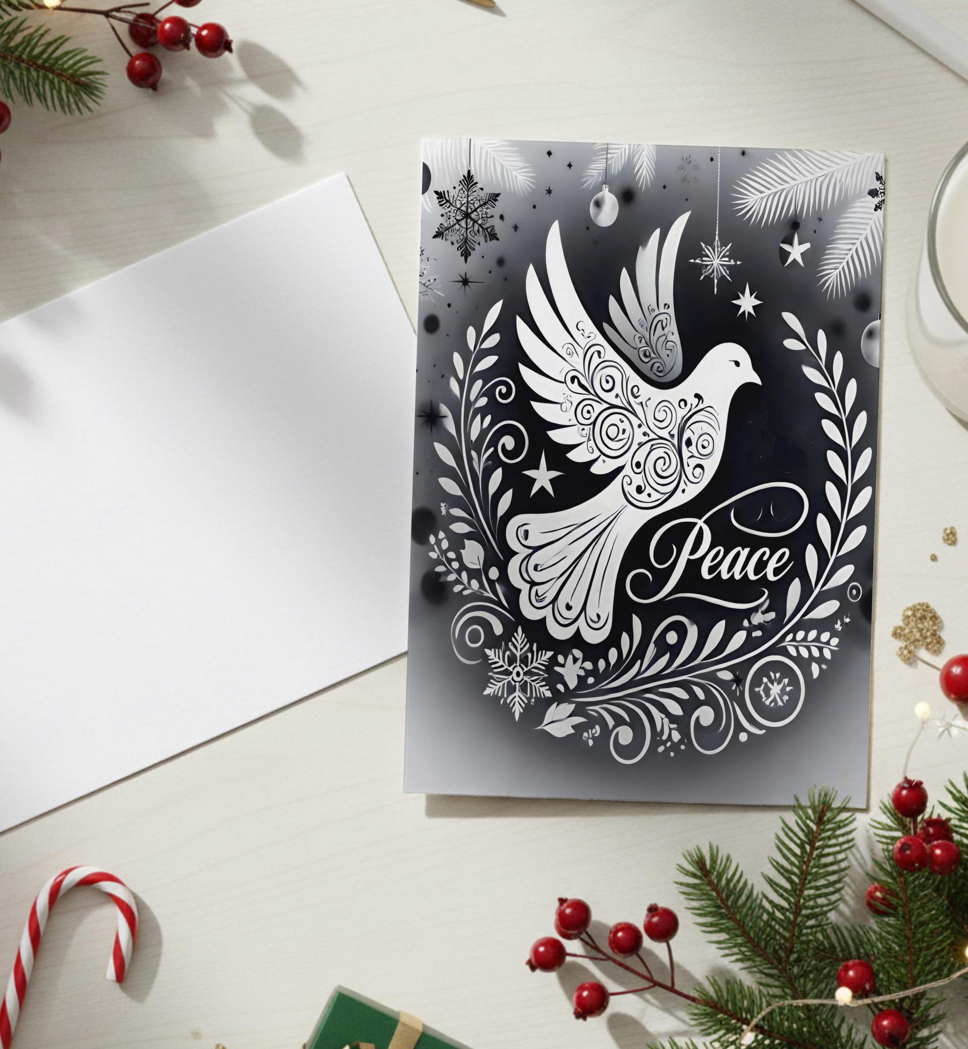Dove of Peace - Christmas Card - Single or Bulk Pack of Christmas Greeting Cards